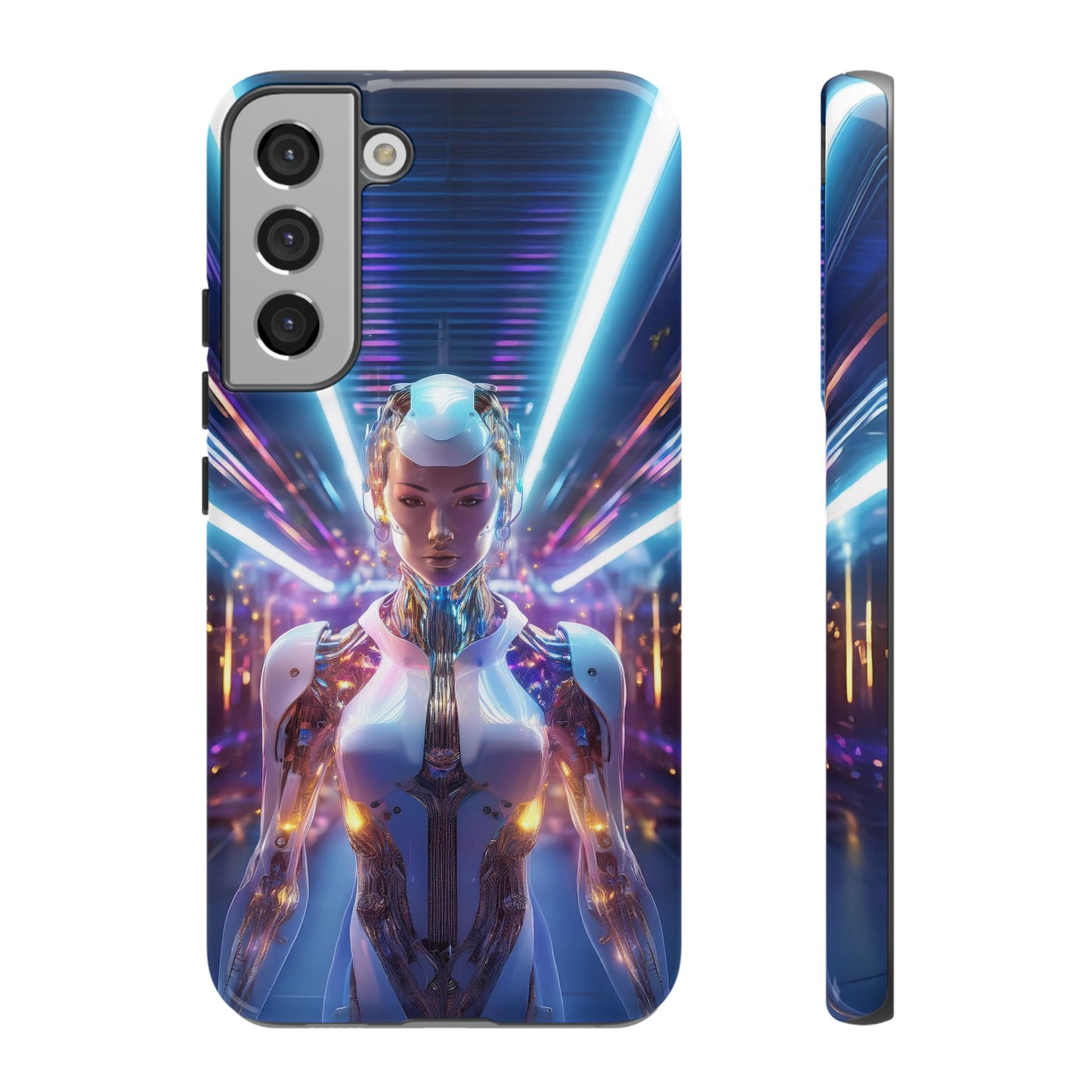 Futuristic Human Android Hybrid Cell Phone Case 007