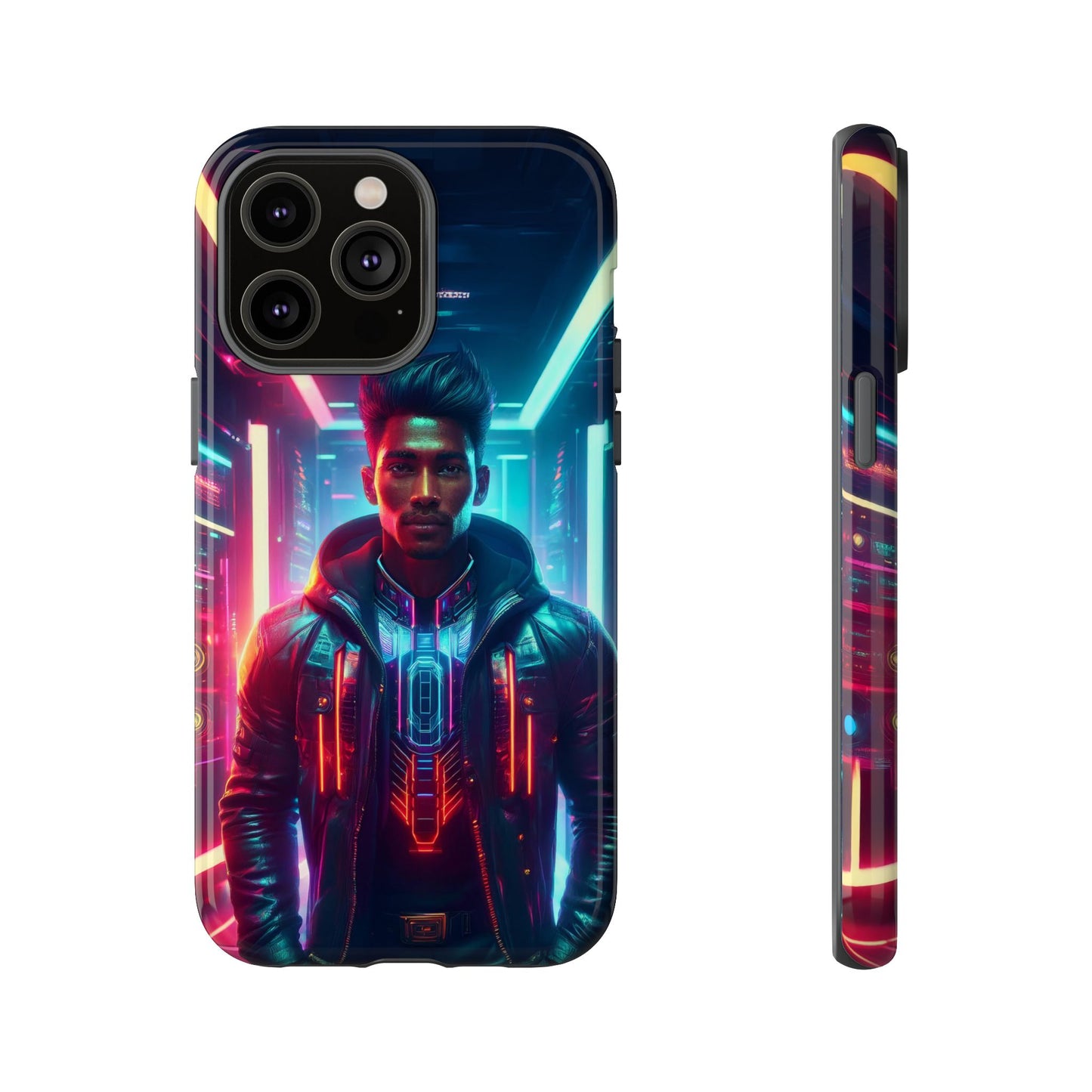 Futuristic Cyberpunk Male Cell Phone Case 001