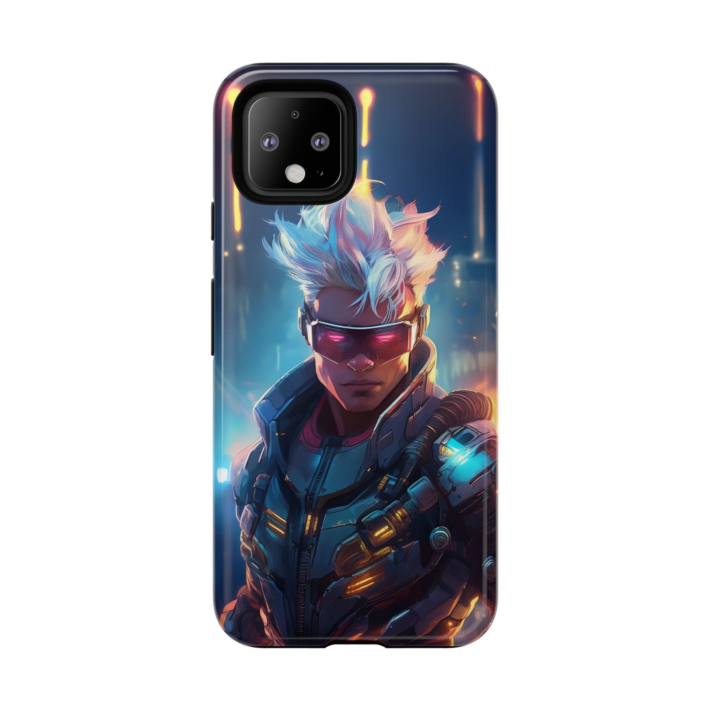 Futuristic Cyberpunk Male Cell Phone Case 018