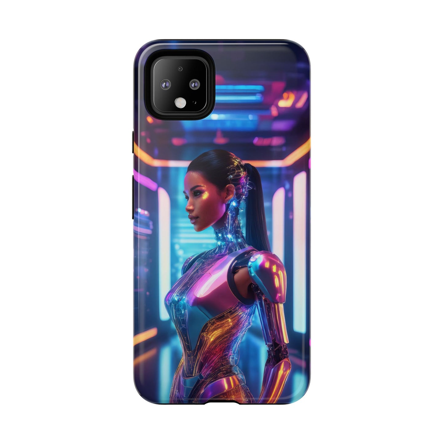 Futuristic Human Android Hybrid Cell Phone Case 016