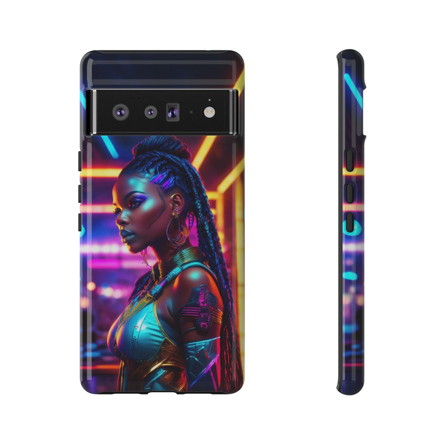 Futuristic Cyberpunk Female Cell Phone Case 006