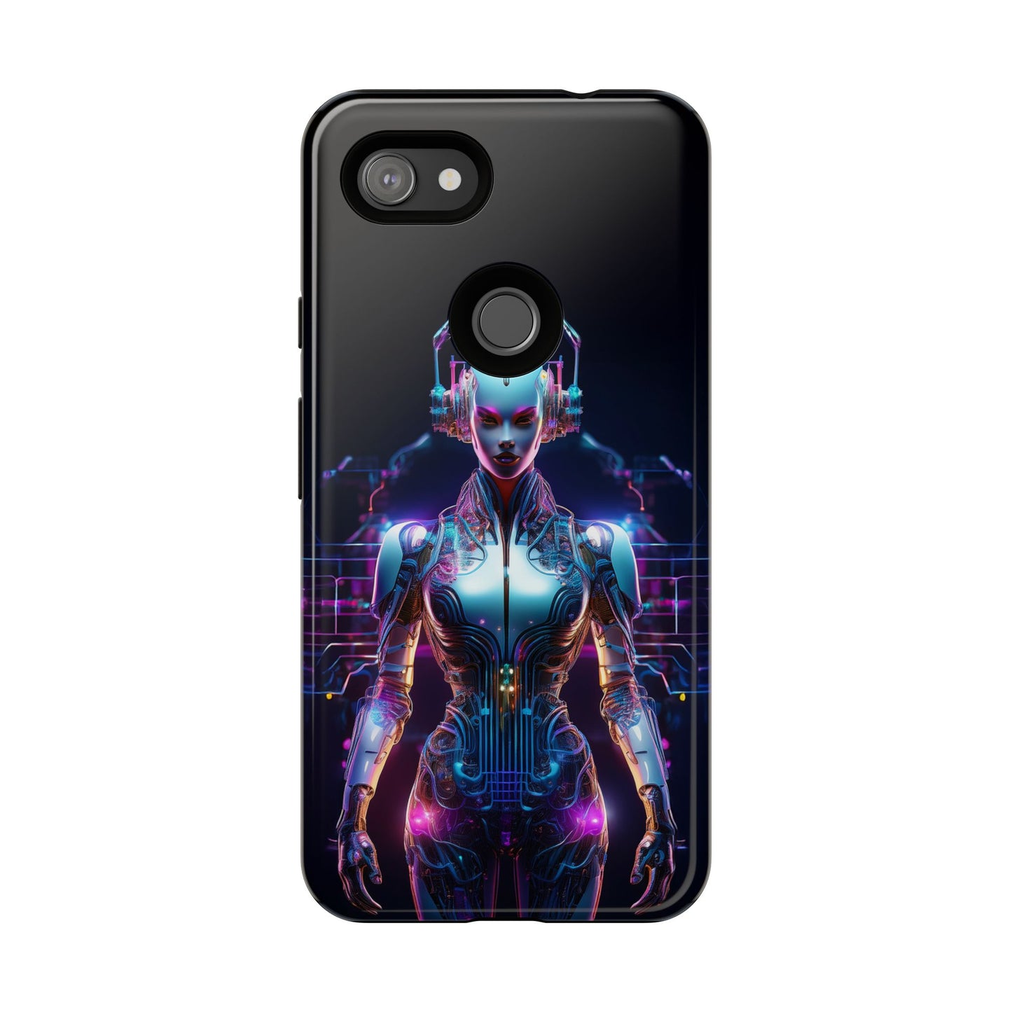 Futuristic Human Android Hybrid Cell Phone Case 001