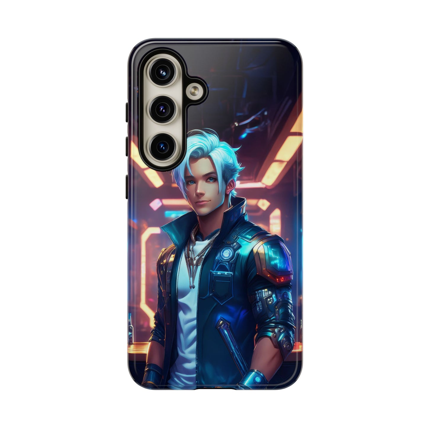 Futuristic Cyberpunk Male Cell Phone Case 009