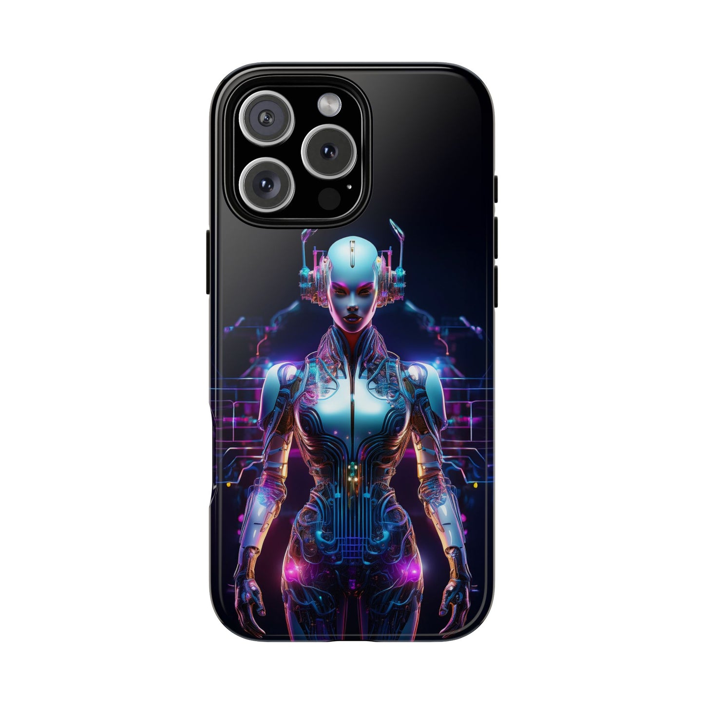 Futuristic Human Android Hybrid Cell Phone Case 001