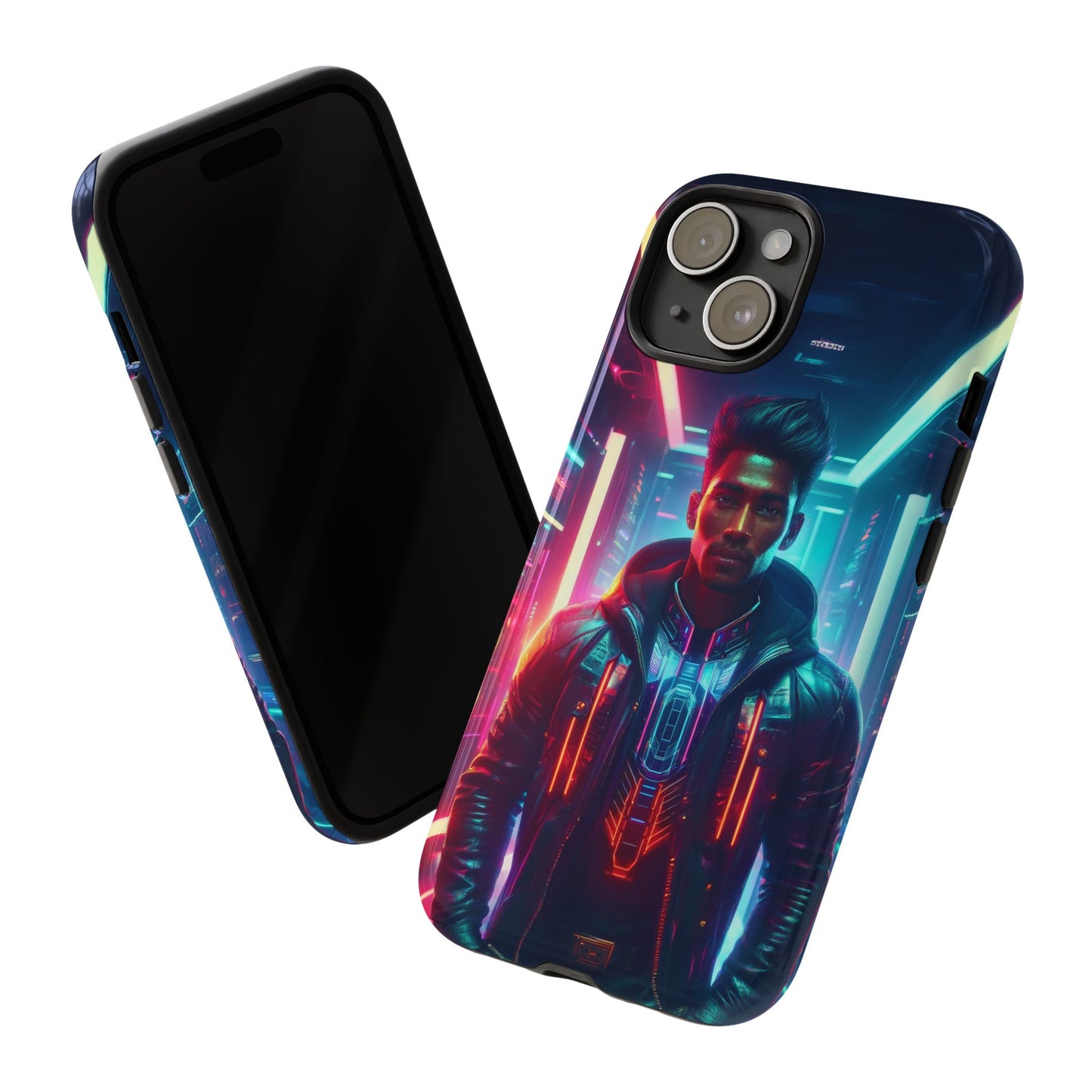 Futuristic Cyberpunk Male Cell Phone Case 001