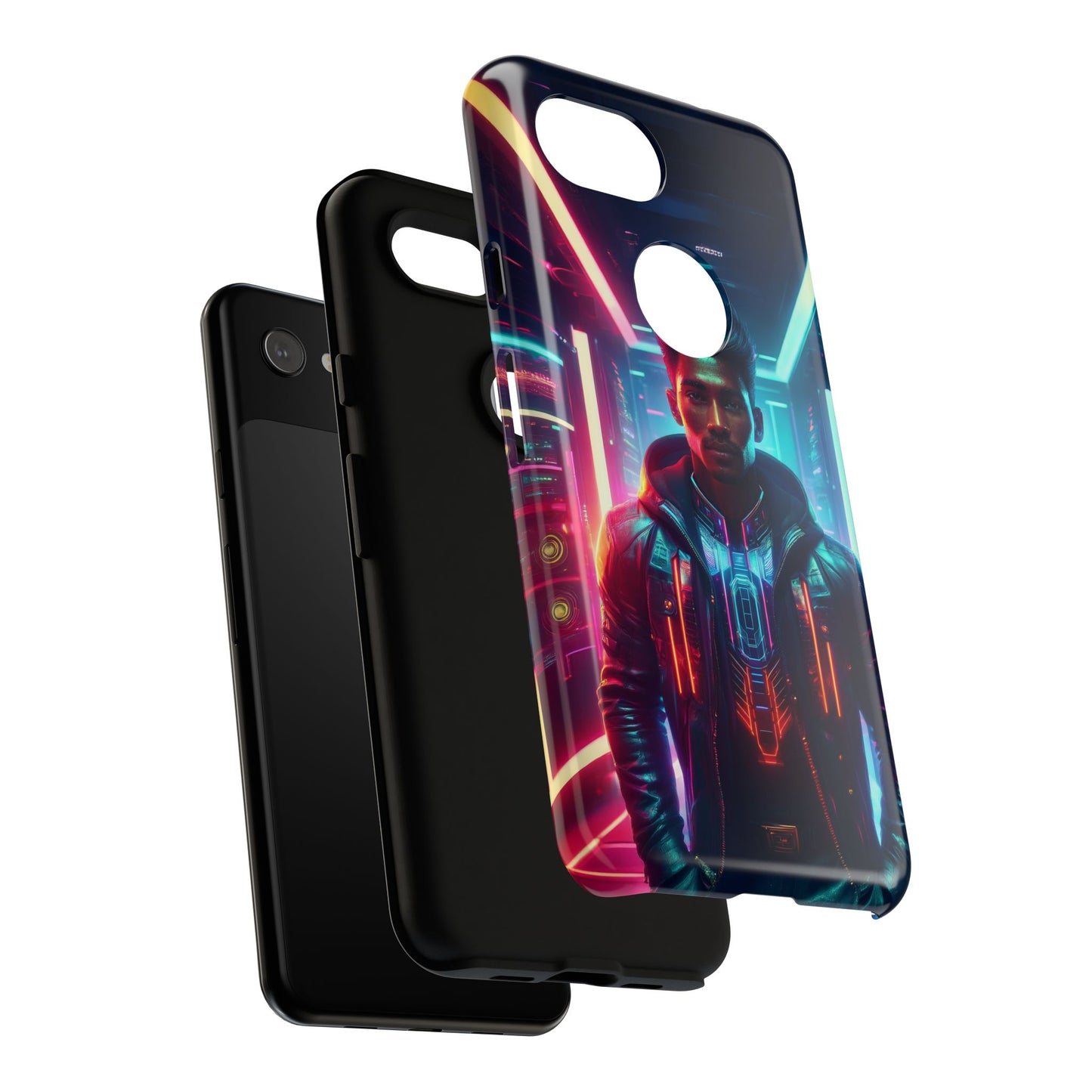 Futuristic Cyberpunk Male Cell Phone Case 001