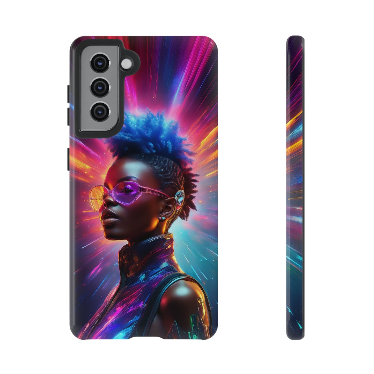 Futuristic Cyberpunk Female Cell Phone Case 026