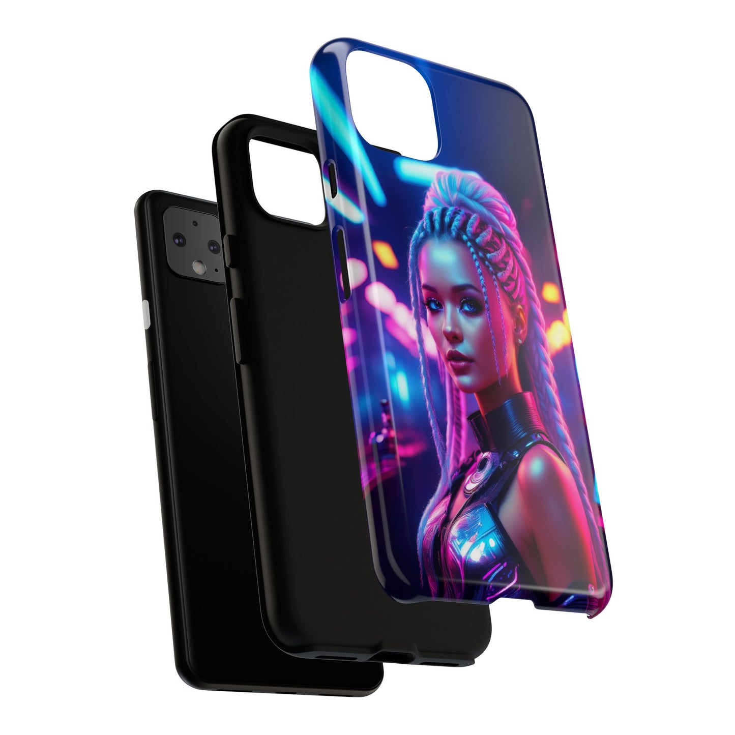 Futuristic Cyberpunk Female Cell Phone Case 007