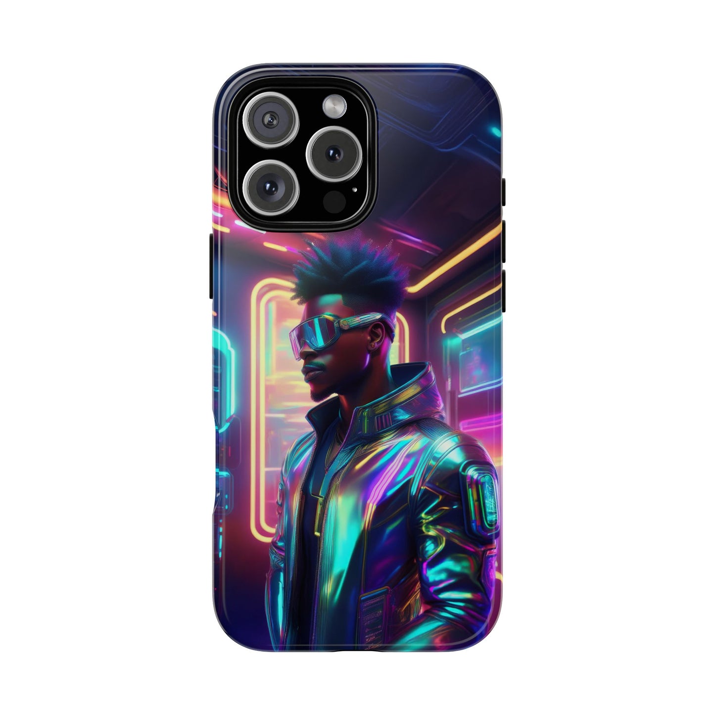 Futuristic Cyberpunk Male Cell Phone Case 004