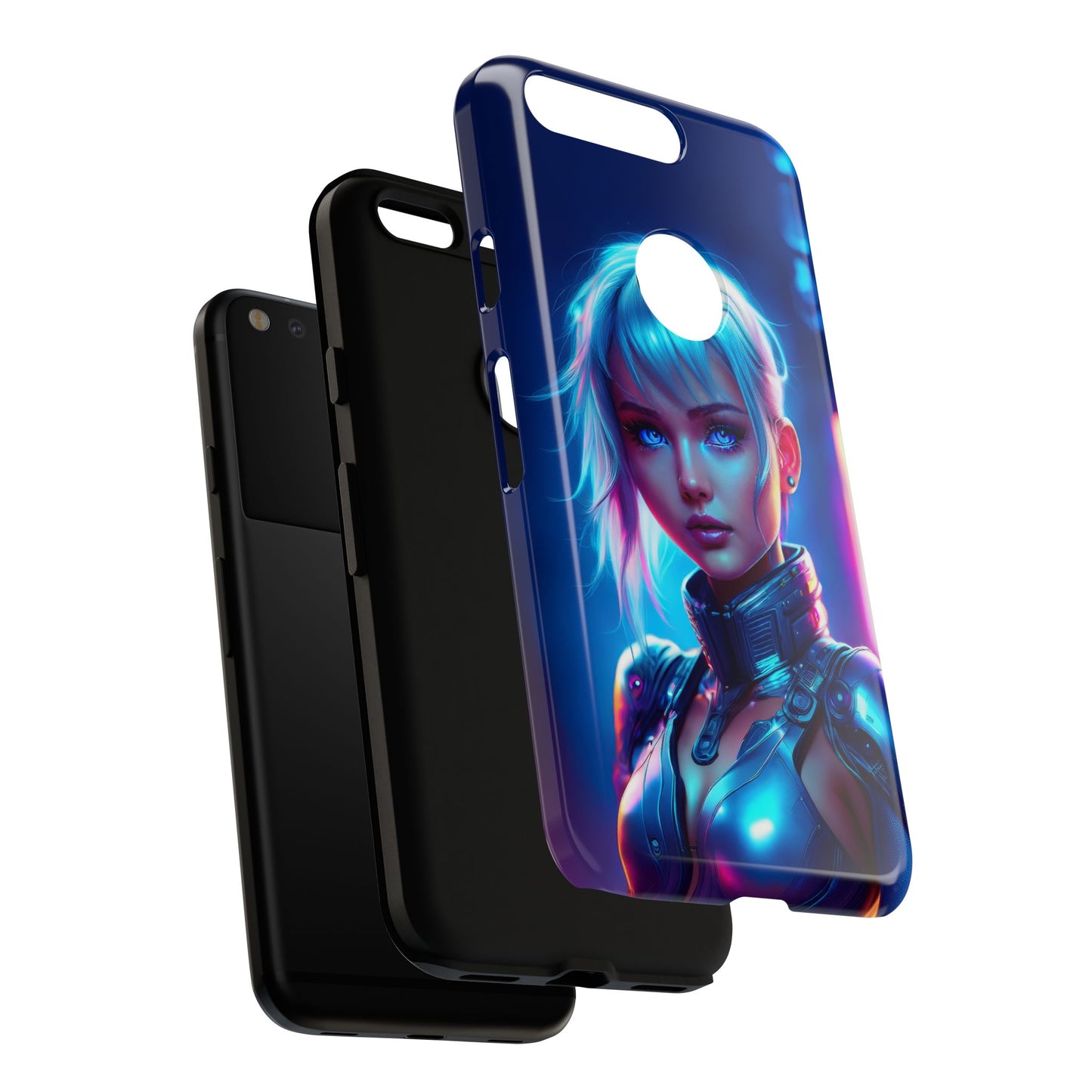 Futuristic Cyberpunk Female Cell Phone Case 013