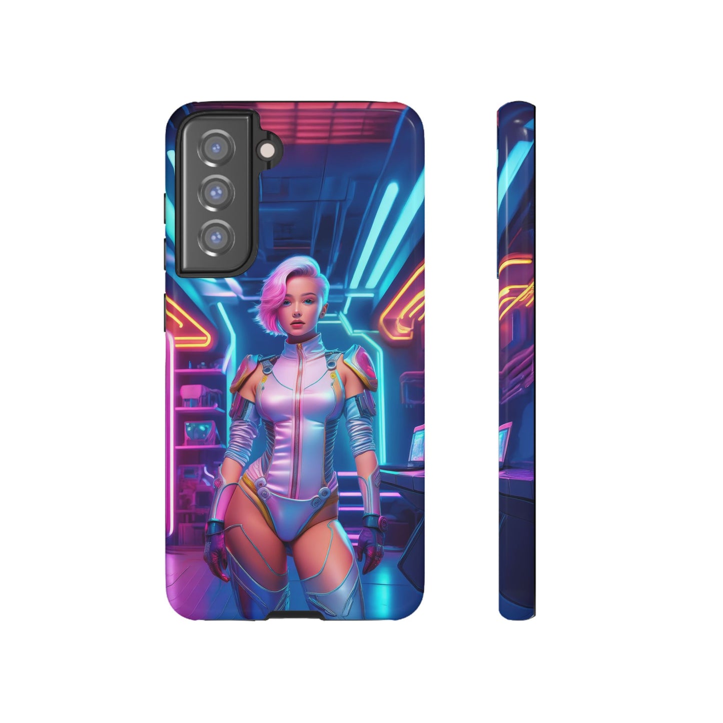 Futuristic Cyberpunk Female Cell Phone Case 002