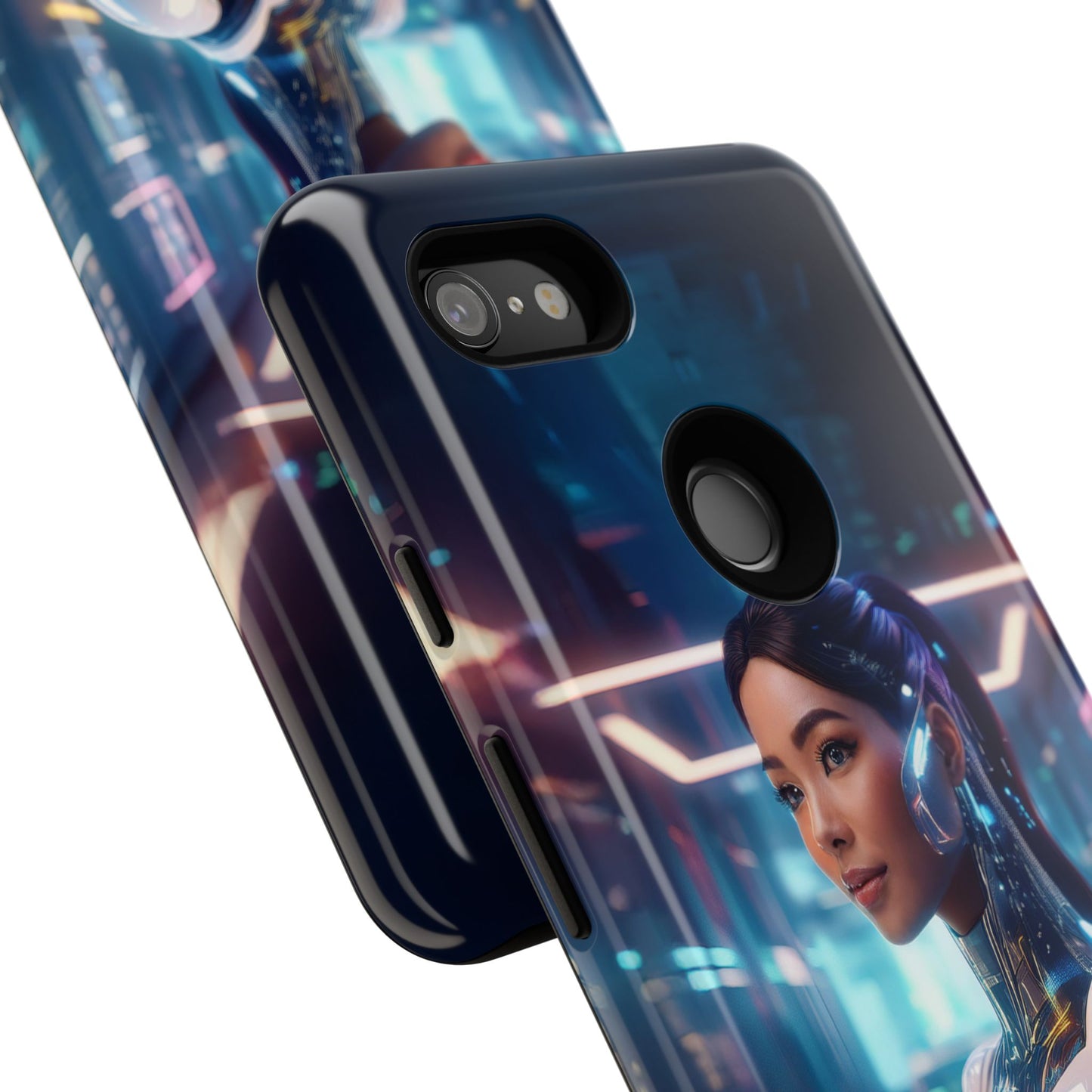 Futuristic Human Android Hybrid Cell Phone Case 005