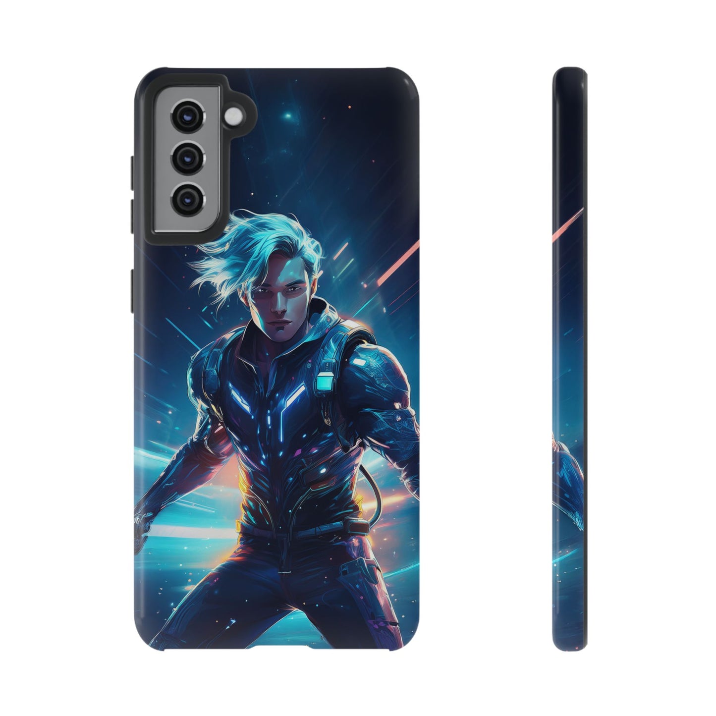 Futuristic Cyberpunk Male Cell Phone Case 024