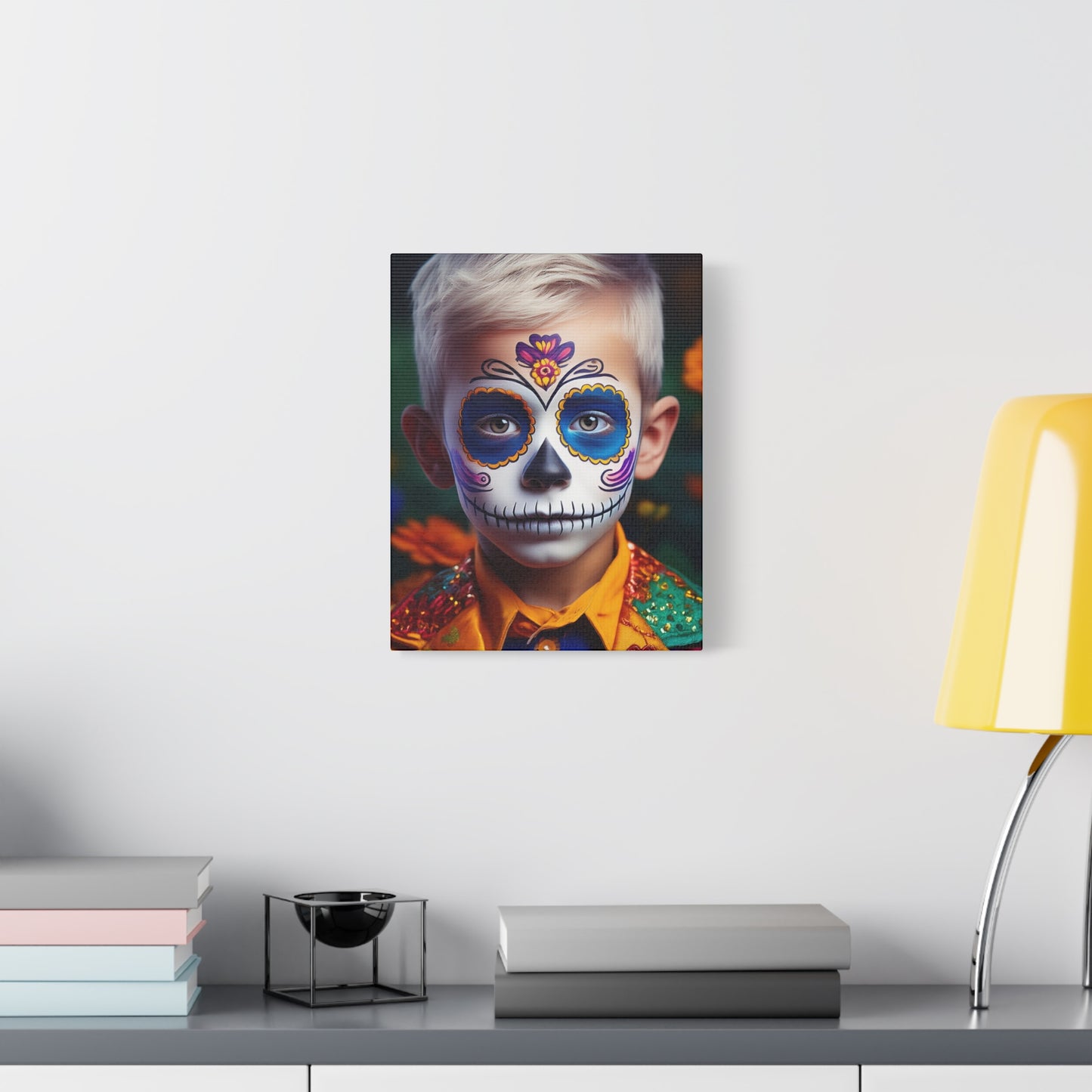 Dia de los Muertos Canvas Art | Day of the Dead - Stretched Matte Wall Decor 015