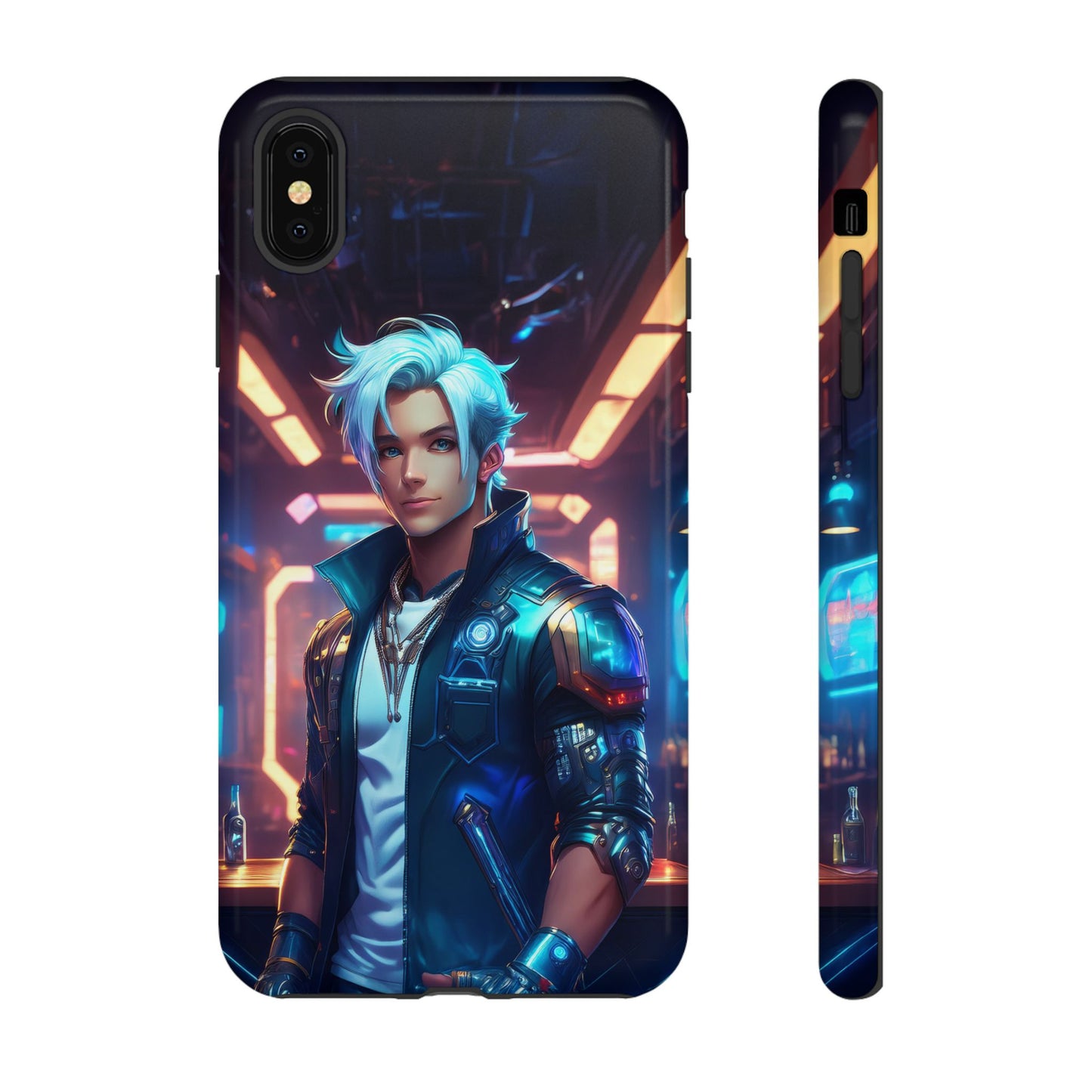 Futuristic Cyberpunk Male Cell Phone Case 009