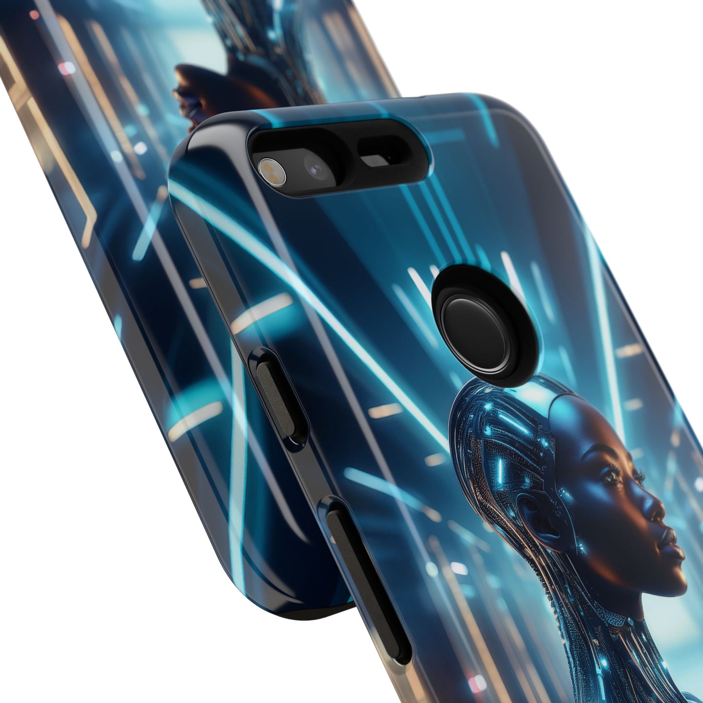 Futuristic Human Android Hybrid Cell Phone Case 003