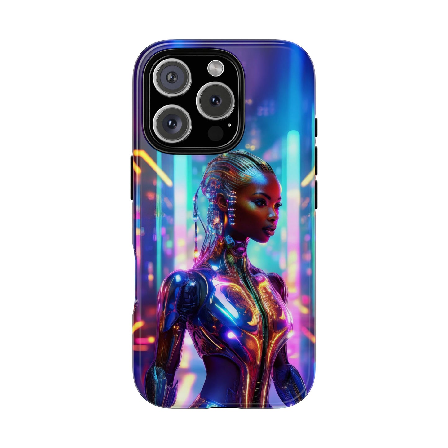 Futuristic Human Android Hybrid Cell Phone Case 018