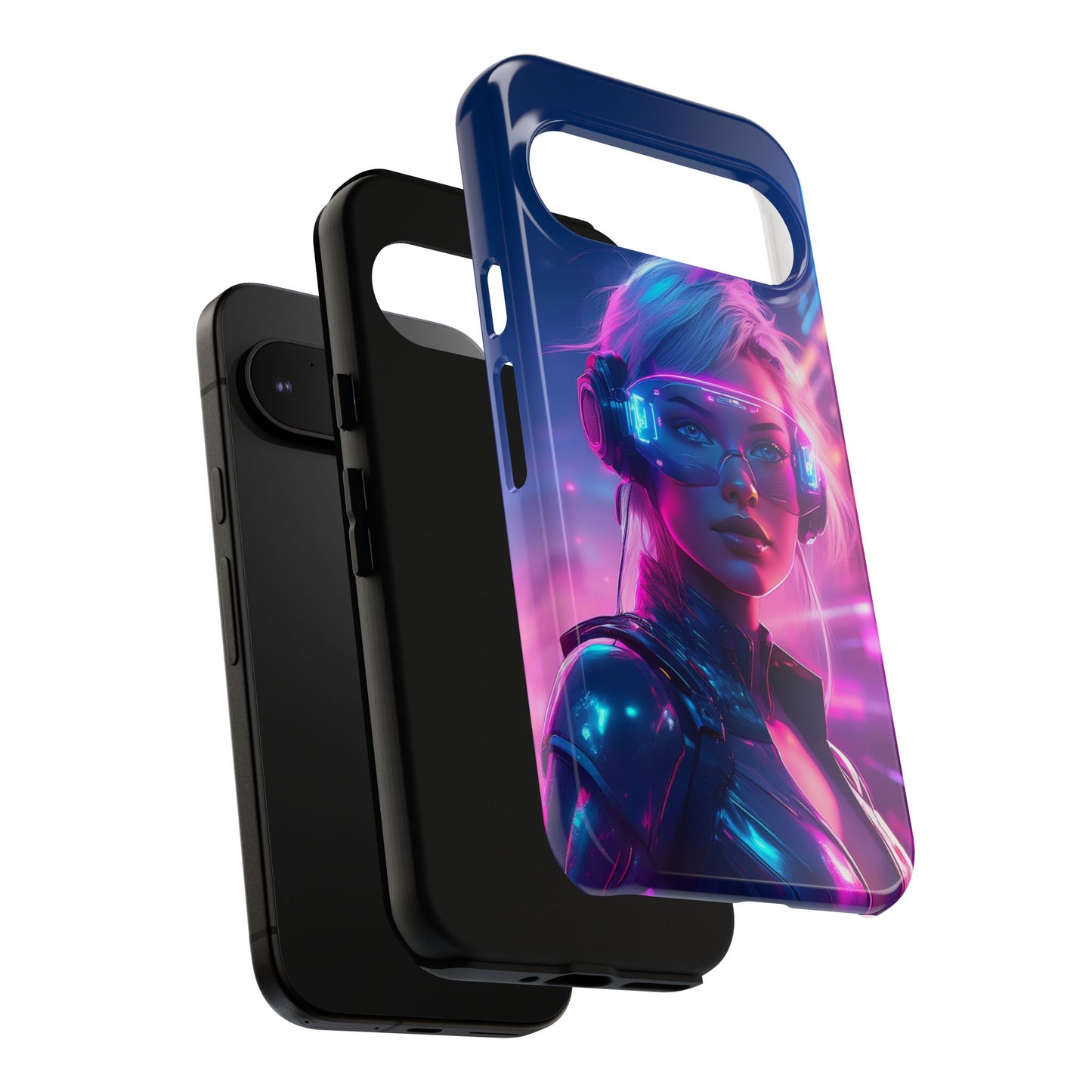 Futuristic Cyberpunk Female Cell Phone Case 029