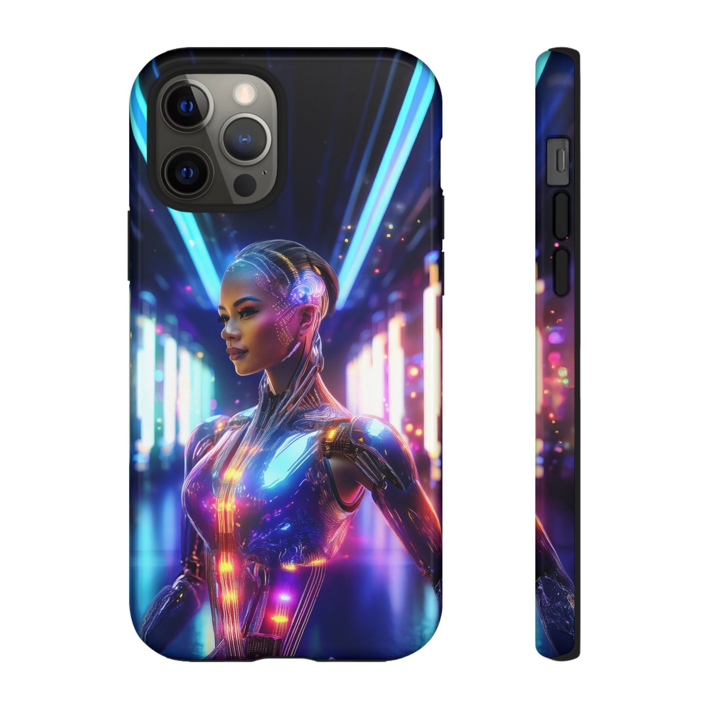 Futuristic Human Android Hybrid Cell Phone Case 010