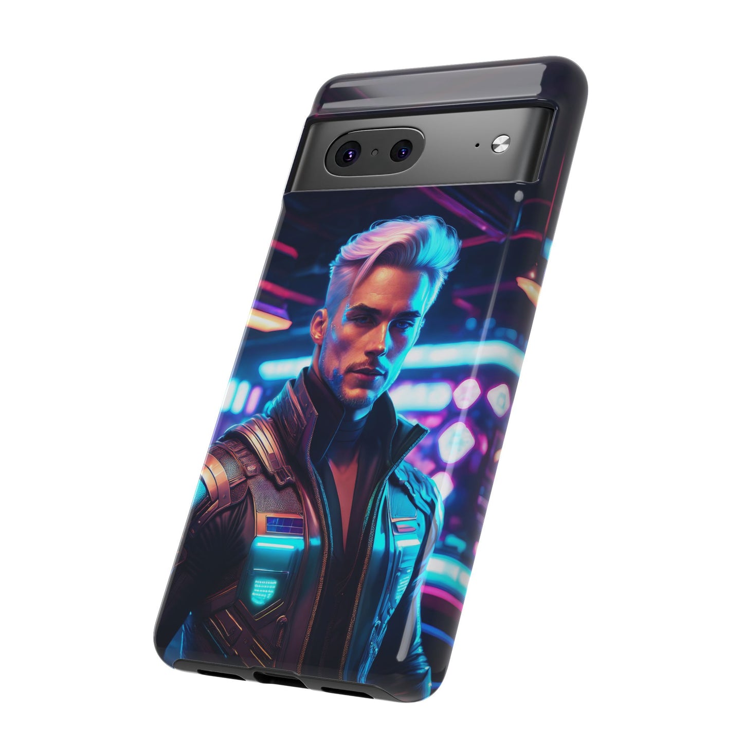 Futuristic Cyberpunk Male Cell Phone Case 008