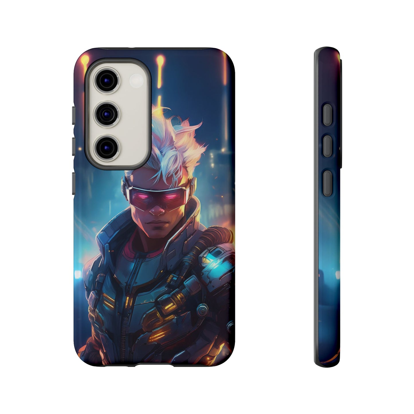 Futuristic Cyberpunk Male Cell Phone Case 018