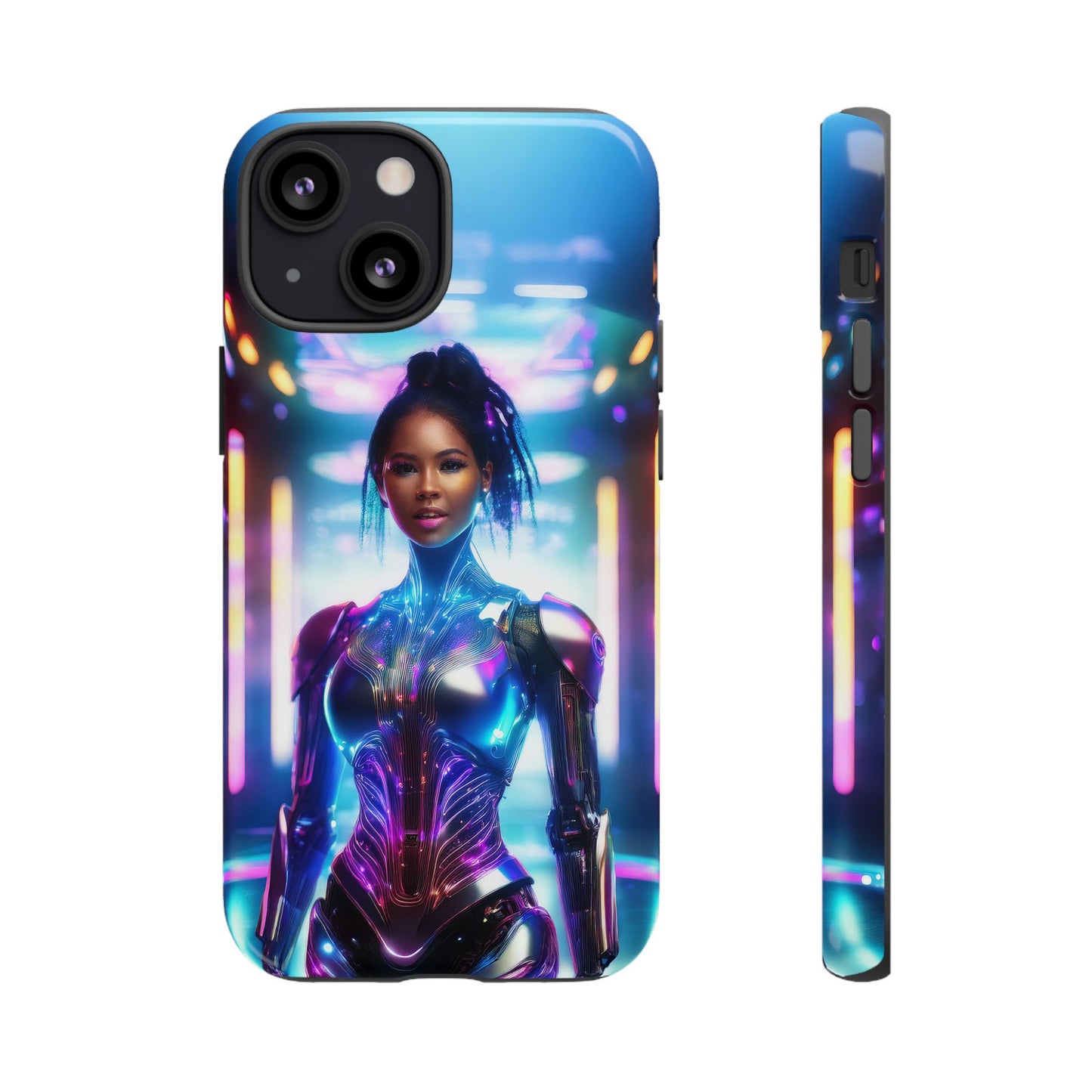 Futuristic Human Android Hybrid Cell Phone Case 009