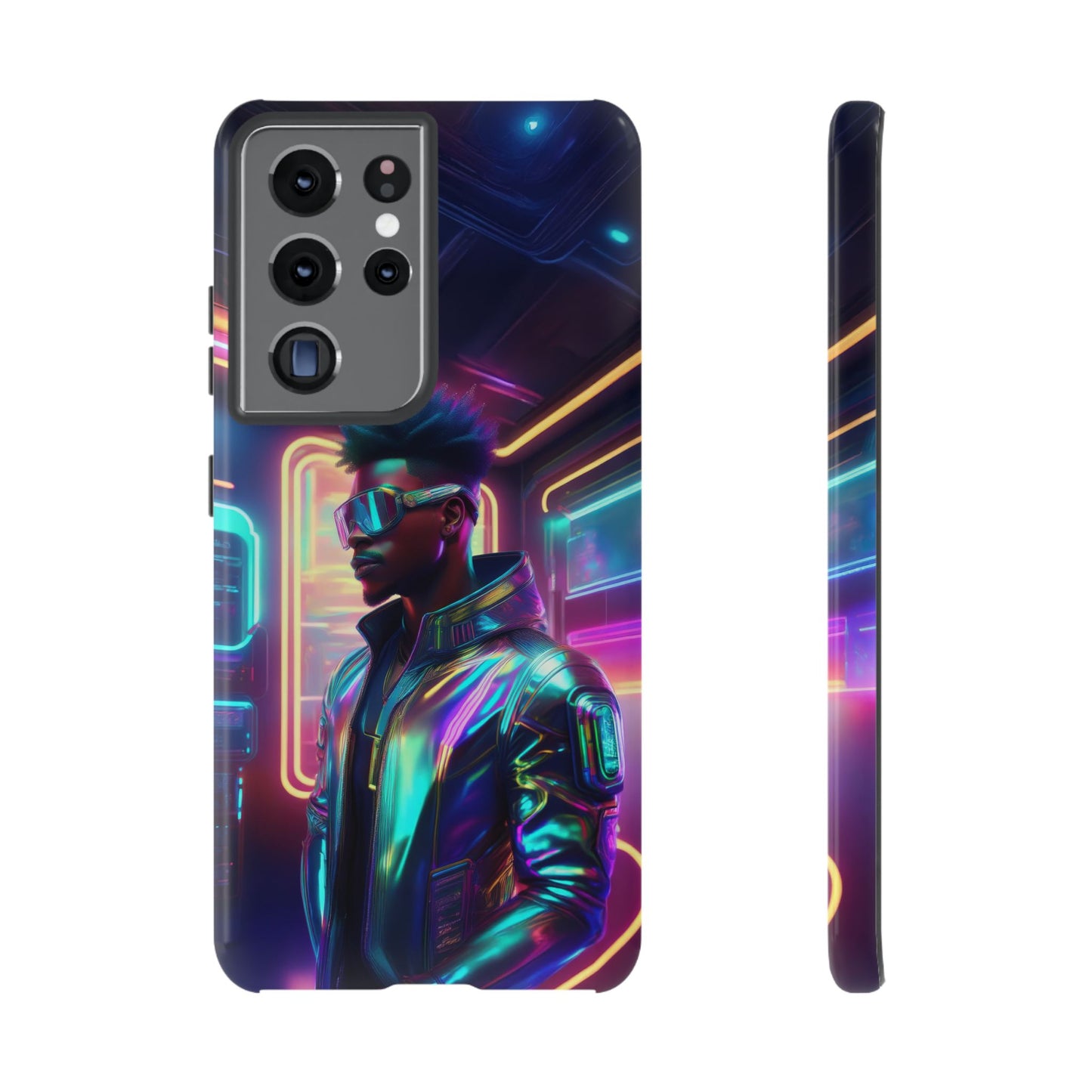 Futuristic Cyberpunk Male Cell Phone Case 004