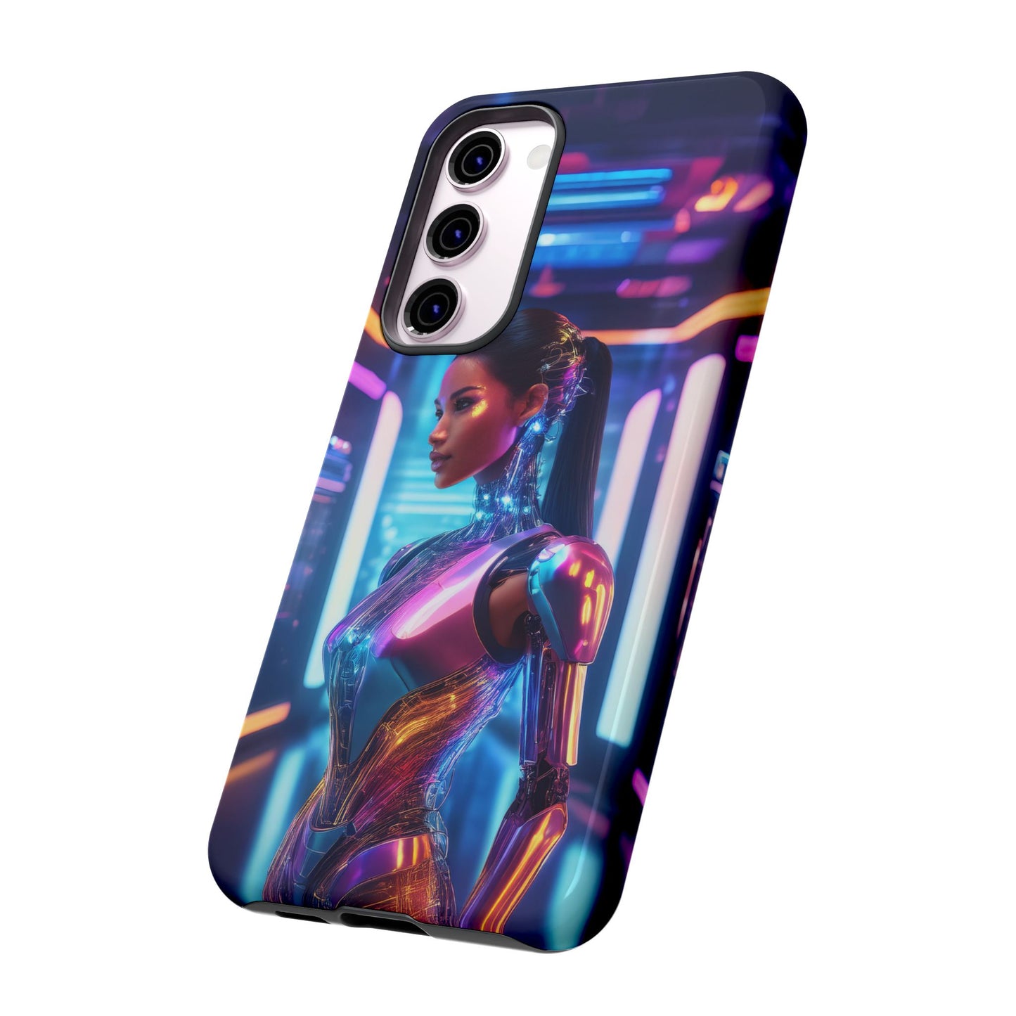 Futuristic Human Android Hybrid Cell Phone Case 016