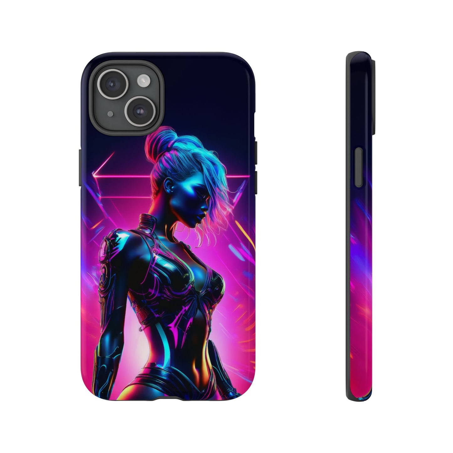 Futuristic Cyberpunk Female Cell Phone Case 017