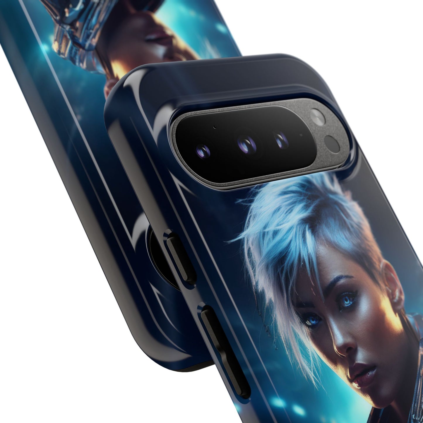 Futuristic Cyberpunk Female Cell Phone Case 027