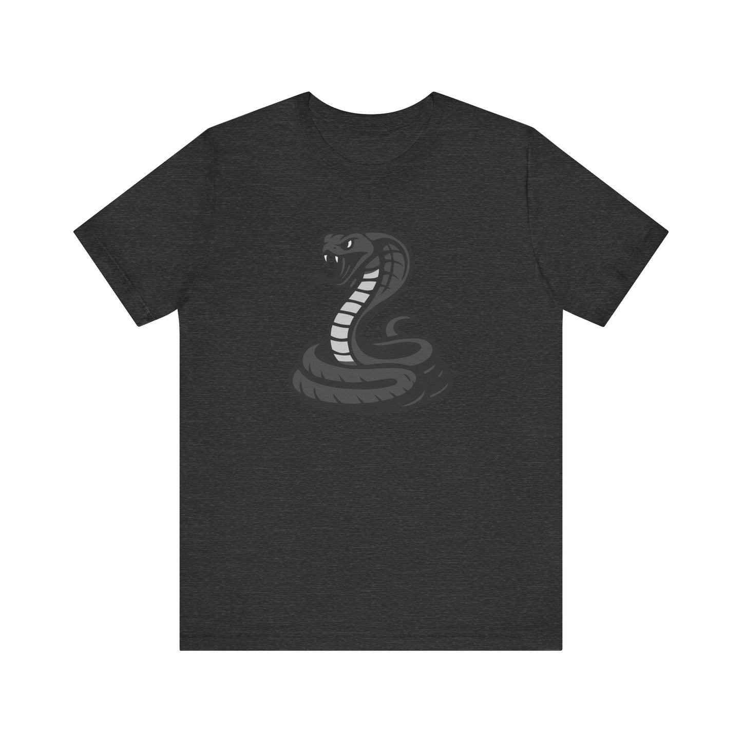 Cobra Snake Graphic Tee Dark Theme – Venomous Vector Design for Bold Streetwear Style