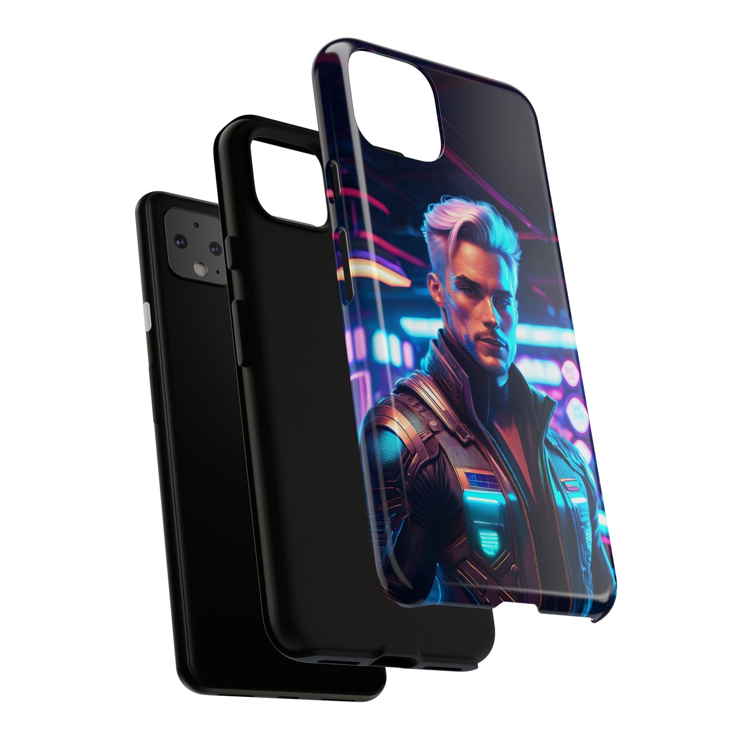 Futuristic Cyberpunk Male Cell Phone Case 008