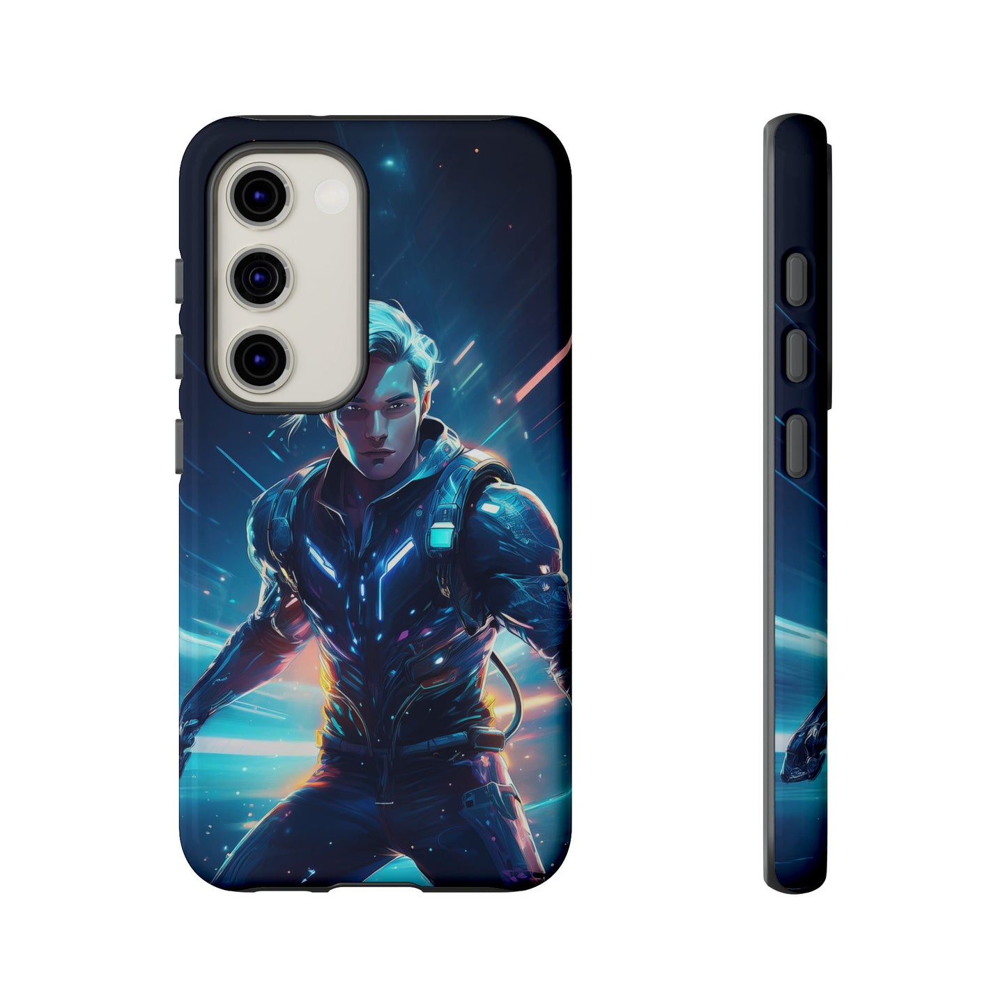 Futuristic Cyberpunk Male Cell Phone Case 024