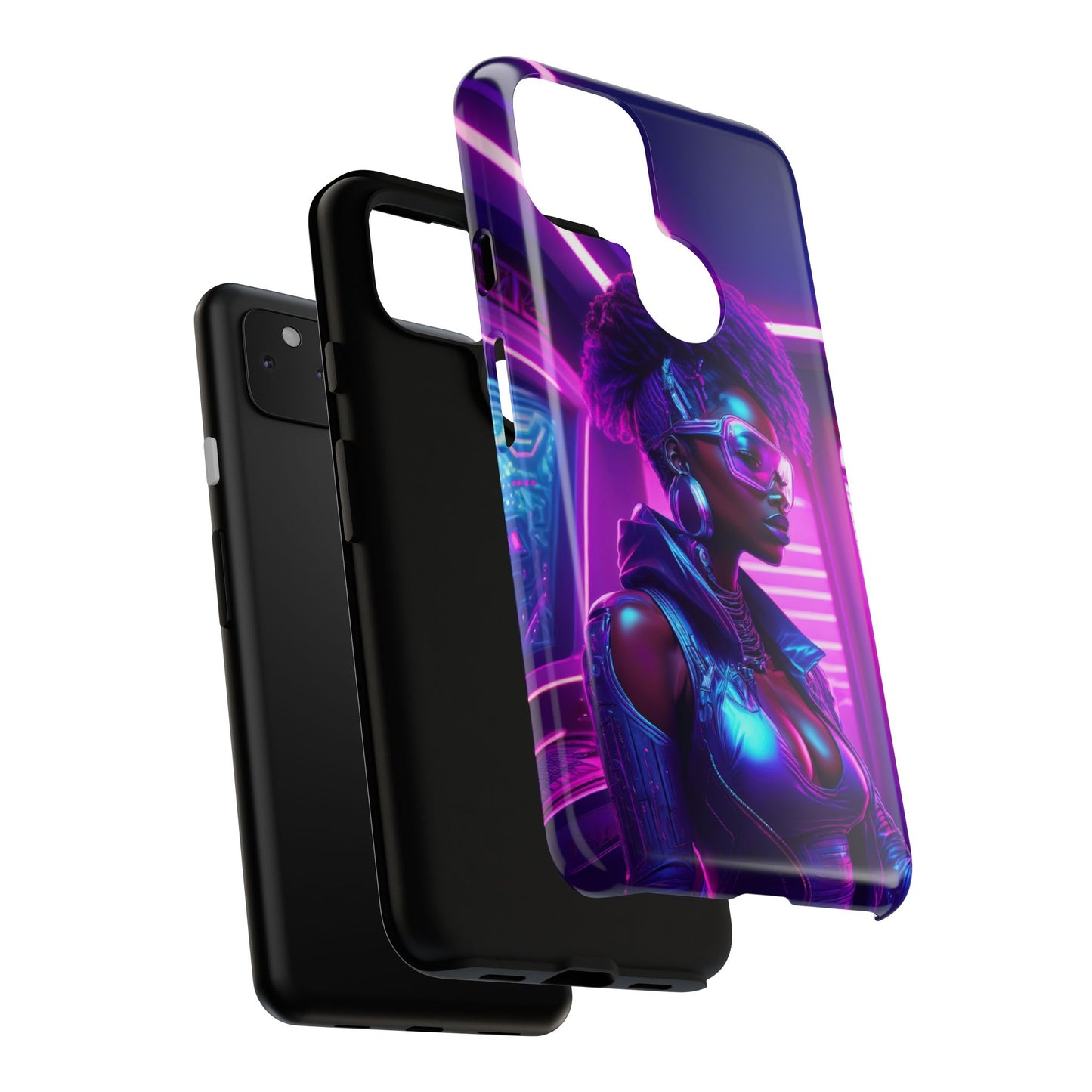 Futuristic Cyberpunk Female Cell Phone Case 004