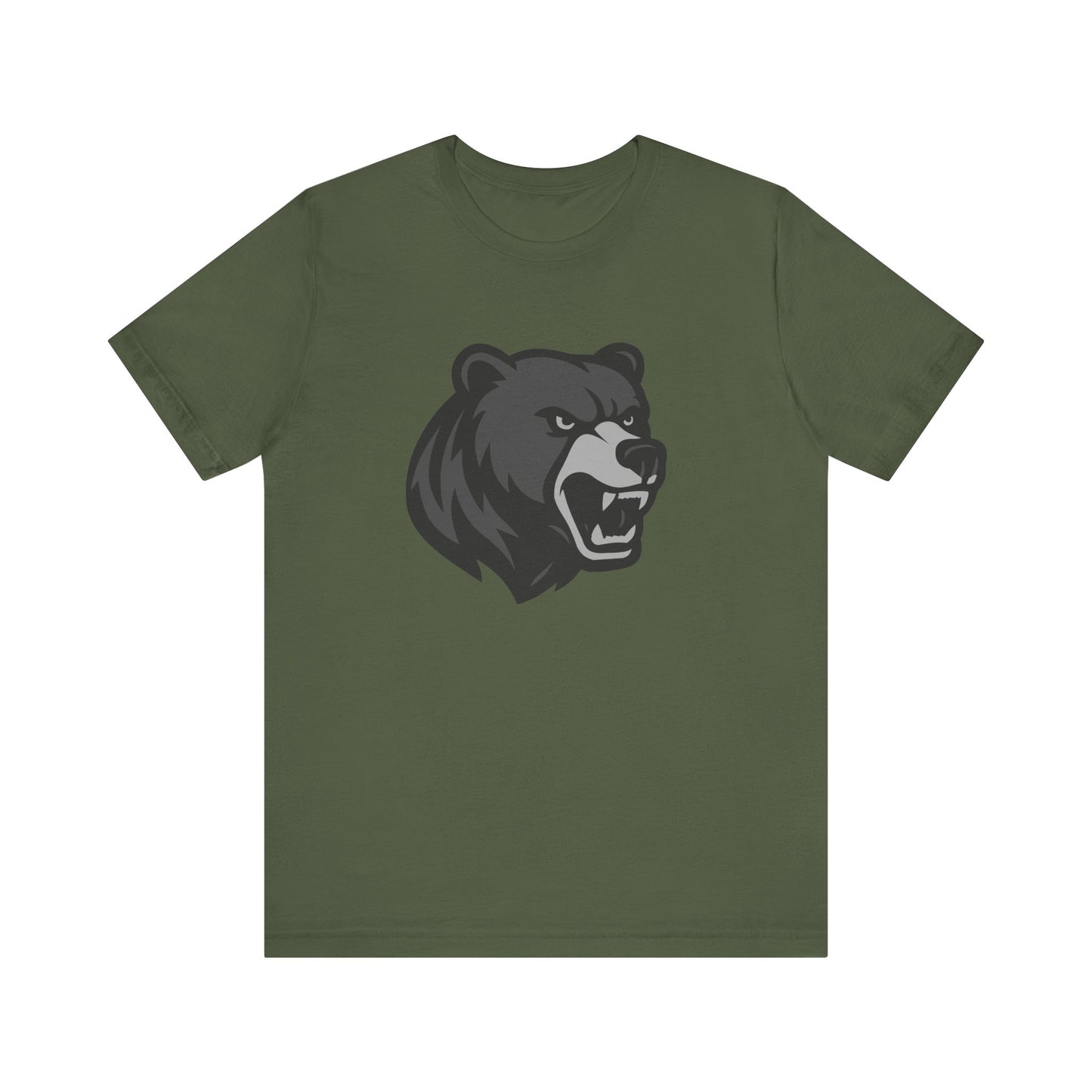 Ferocious Bear Head Graphic Tee Dark Theme – Bold Vector Design for Strong Personalities