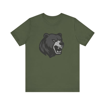 Ferocious Bear Head Graphic Tee Dark Theme – Bold Vector Design for Strong Personalities