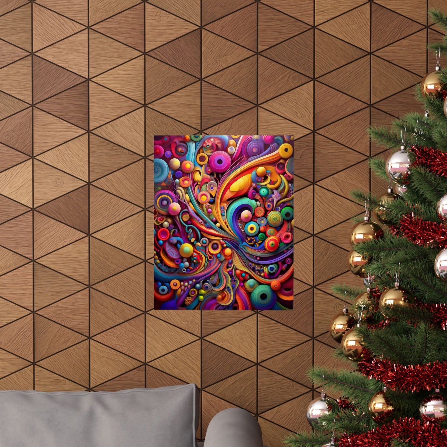 Psychedelic Dream Matte Vertical Posters - Colorful Abstract Wall Art Decoration