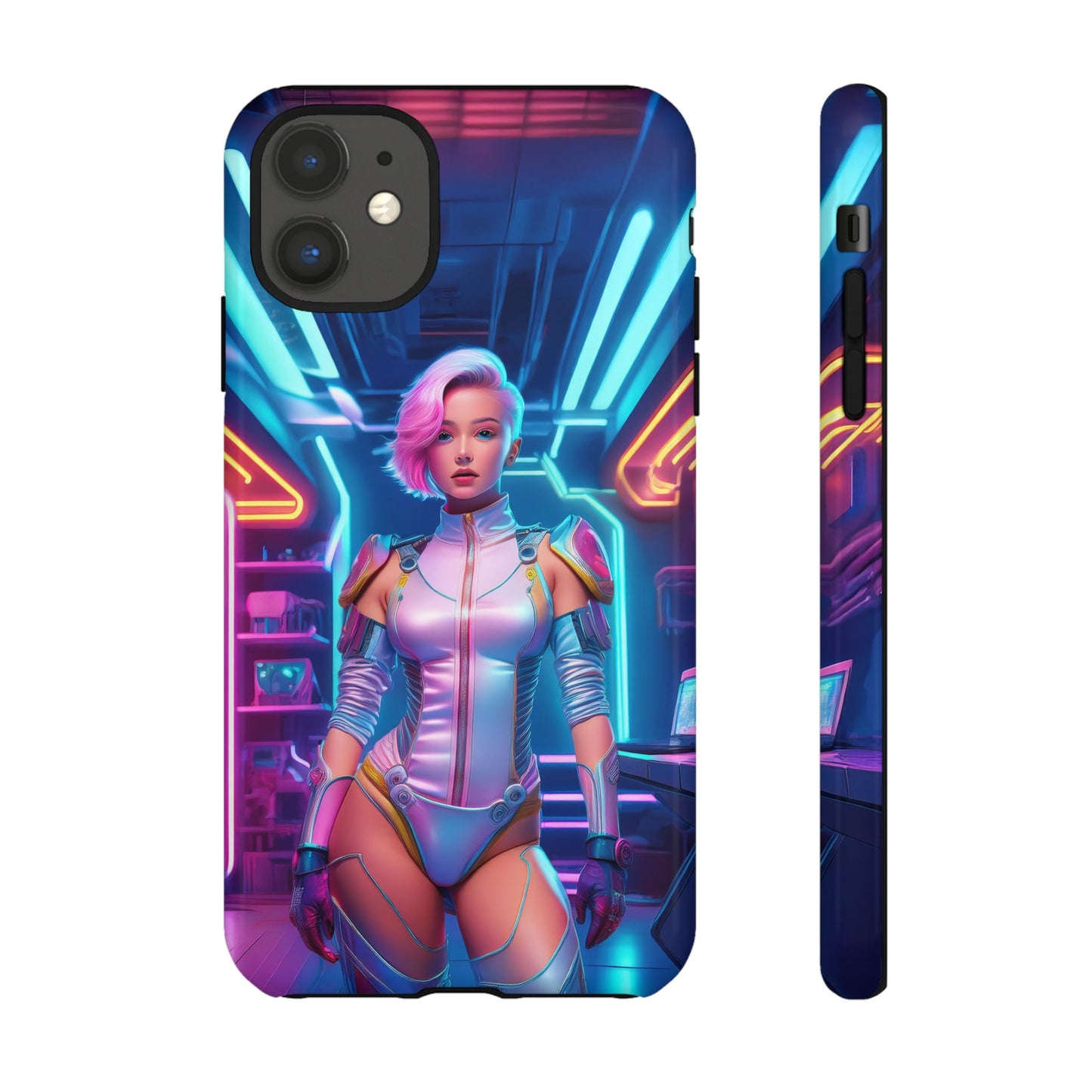 Futuristic Cyberpunk Female Cell Phone Case 002