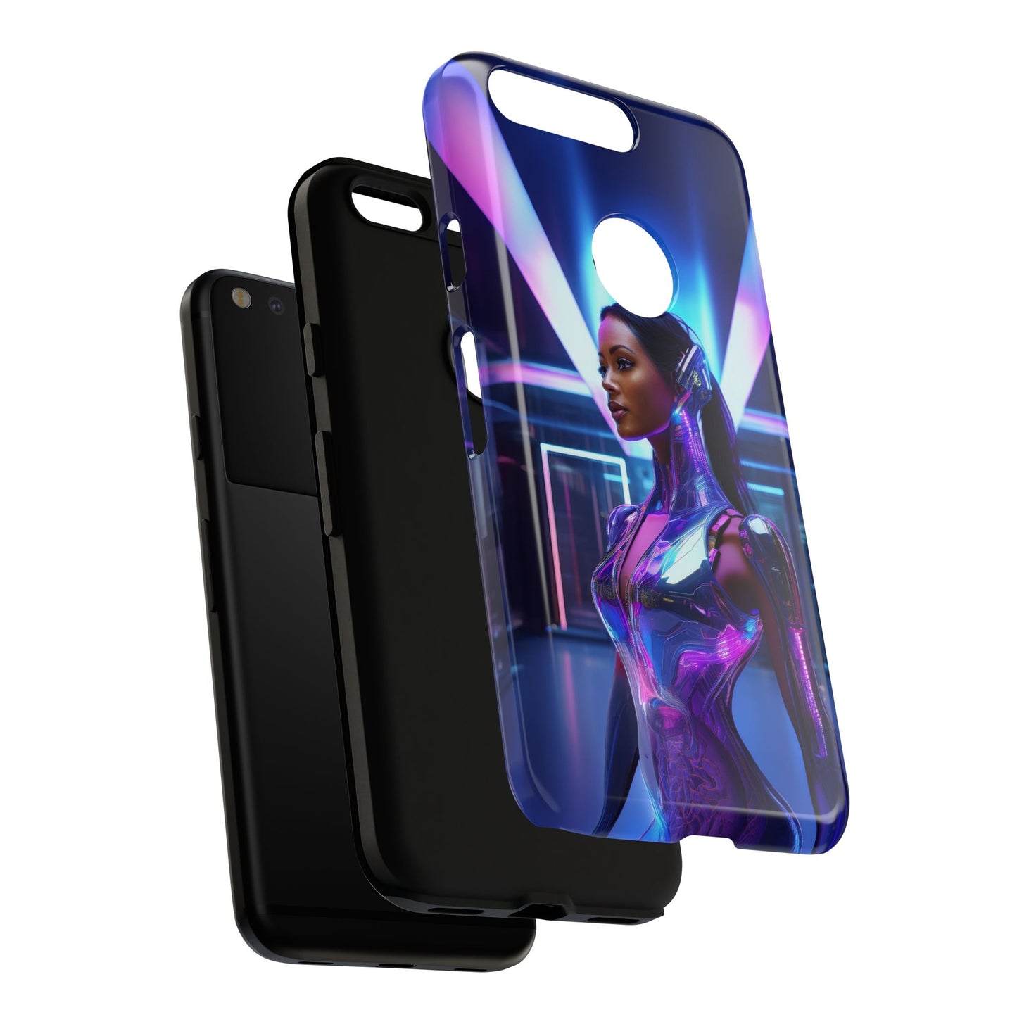 Futuristic Human Android Hybrid Cell Phone Case 017