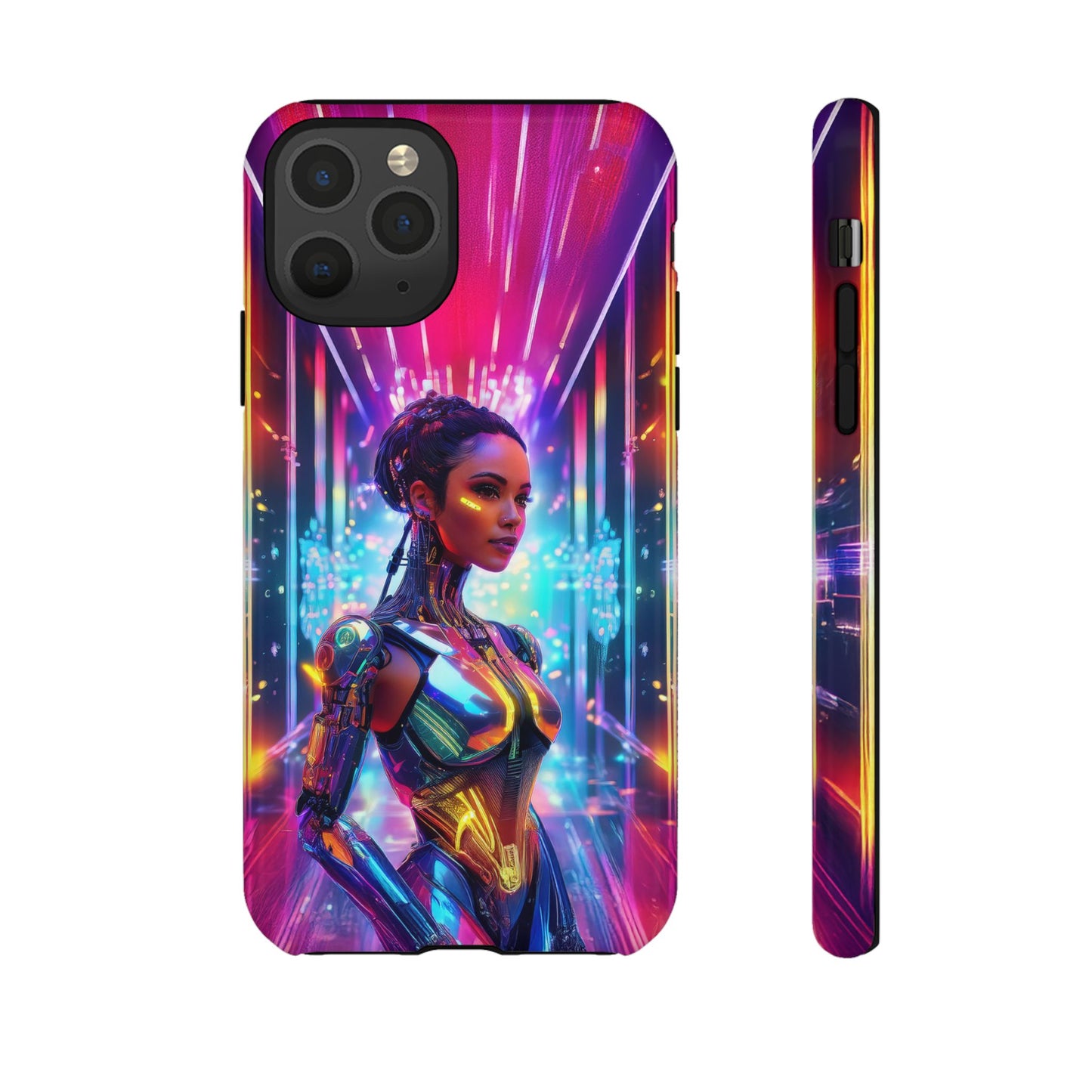 Futuristic Human Android Hybrid Cell Phone Case 006