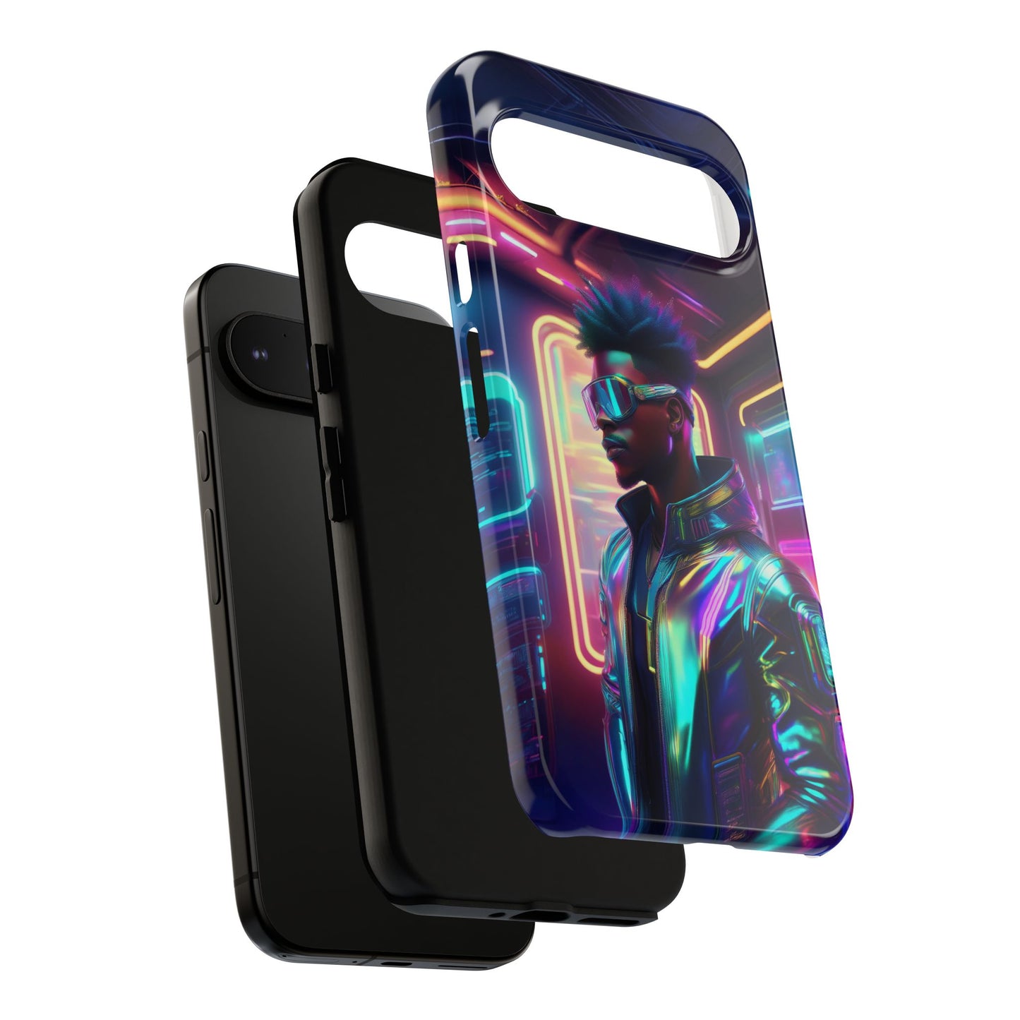 Futuristic Cyberpunk Male Cell Phone Case 004