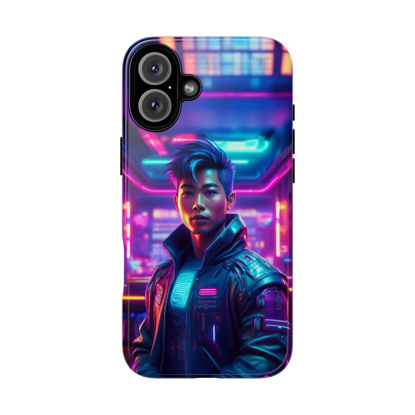 Futuristic Cyberpunk Male Cell Phone Case 012