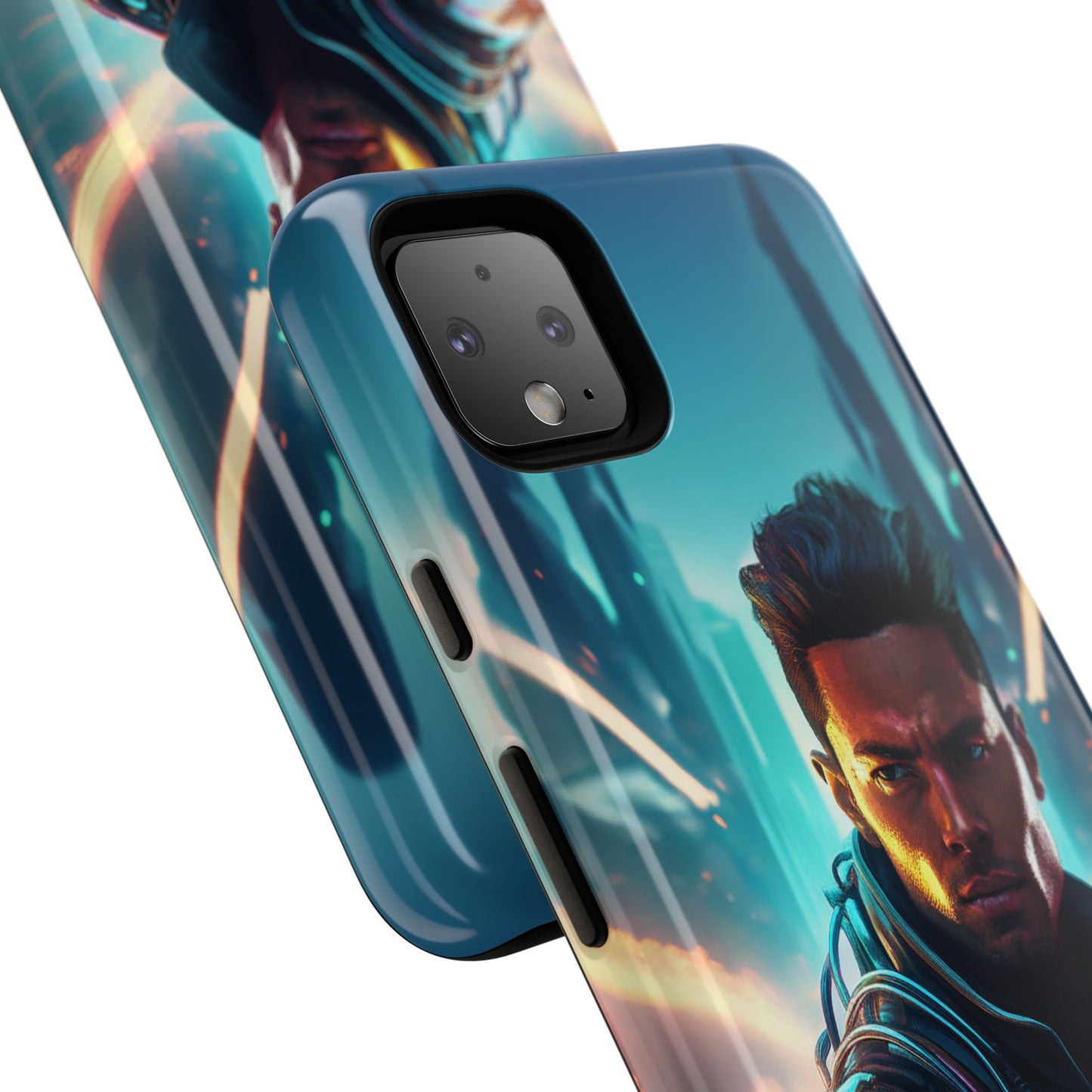 Futuristic Cyberpunk Male Cell Phone Case 015