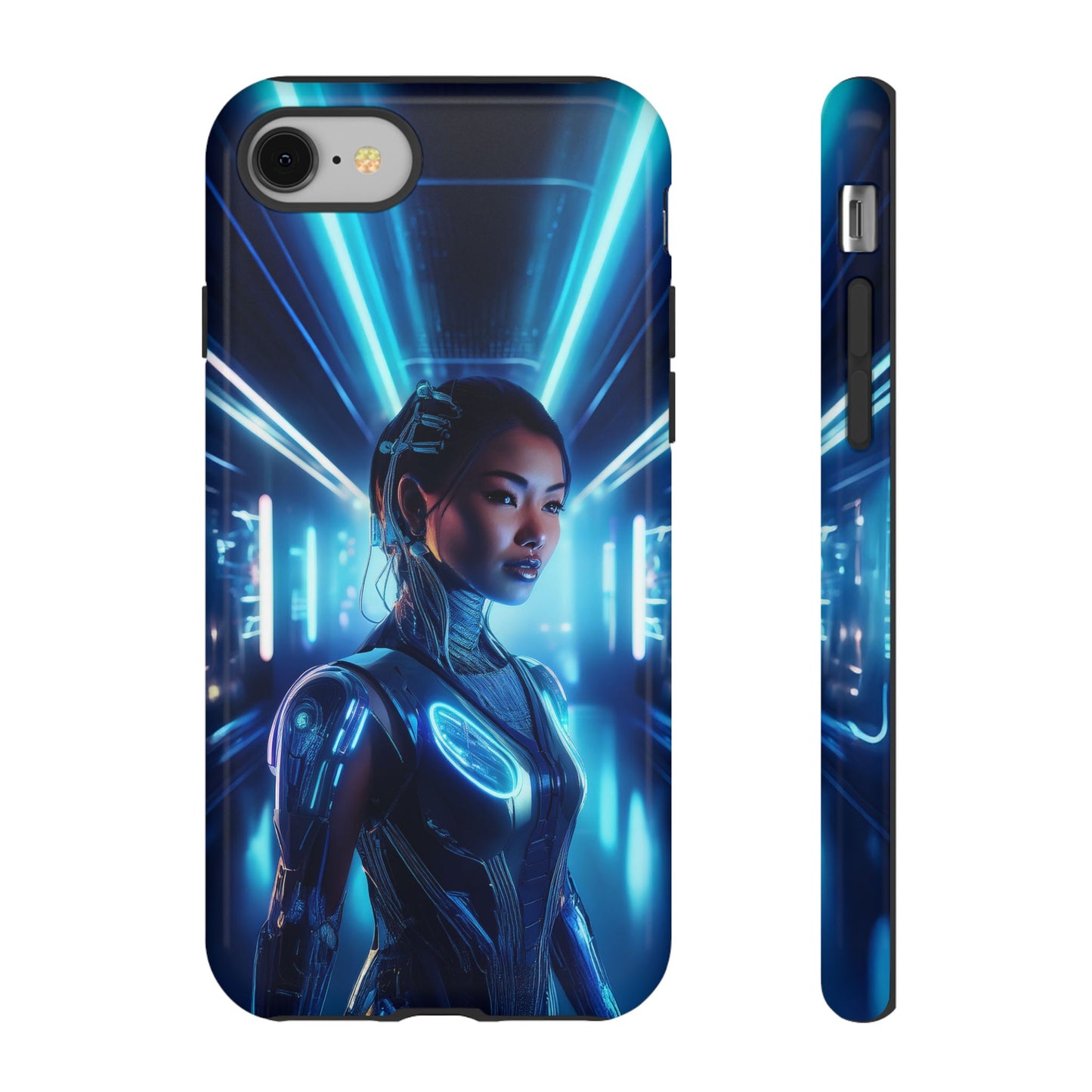 Futuristic Human Android Hybrid Cell Phone Case 004