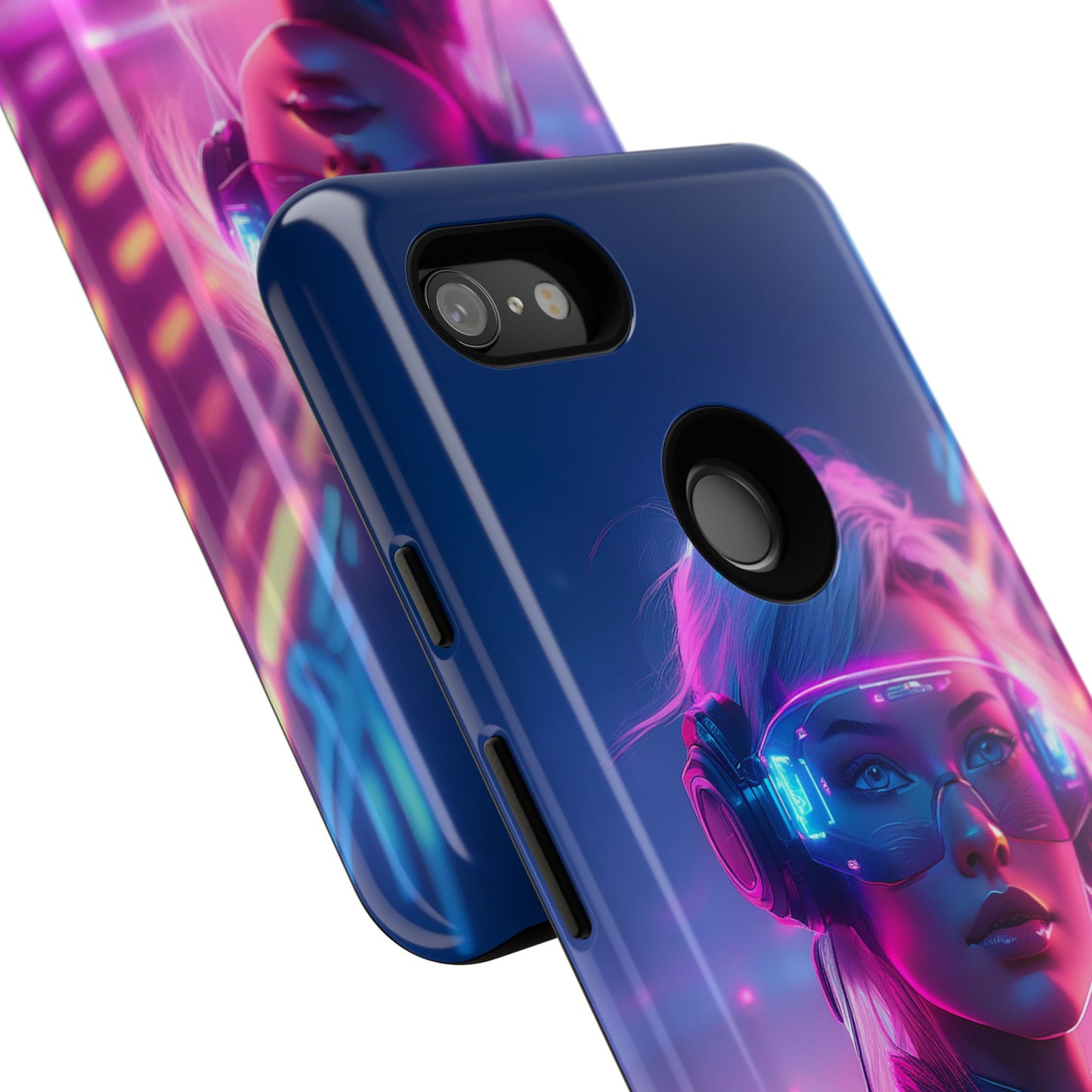 Futuristic Cyberpunk Female Cell Phone Case 029