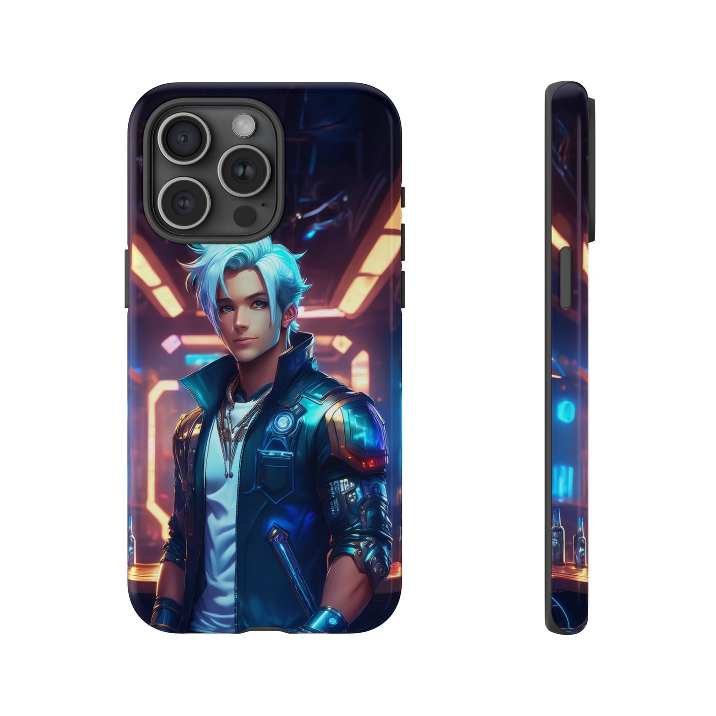 Futuristic Cyberpunk Male Cell Phone Case 009