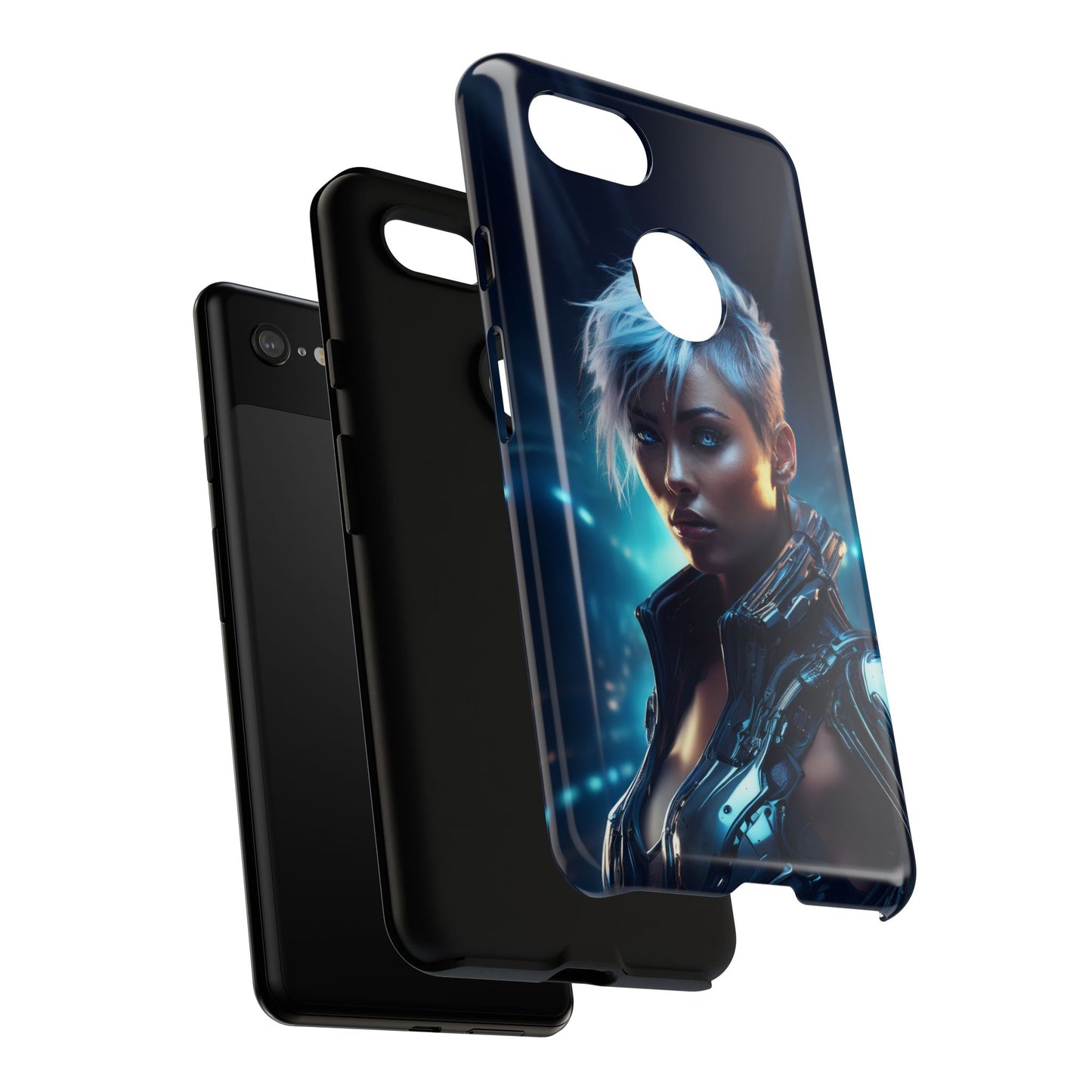 Futuristic Cyberpunk Female Cell Phone Case 027