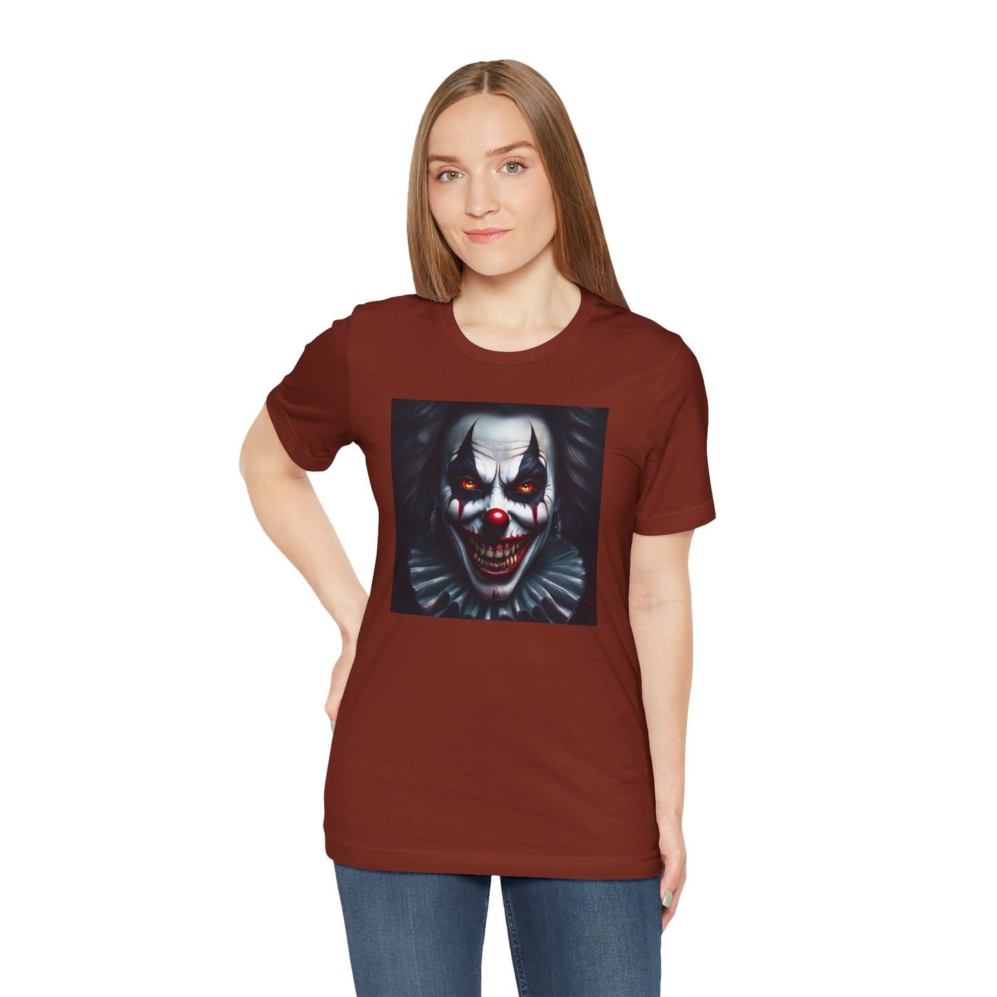 Nightmare Clown Halloween Shirt – Evil Clown Face Tee for Scary Halloween Vibes