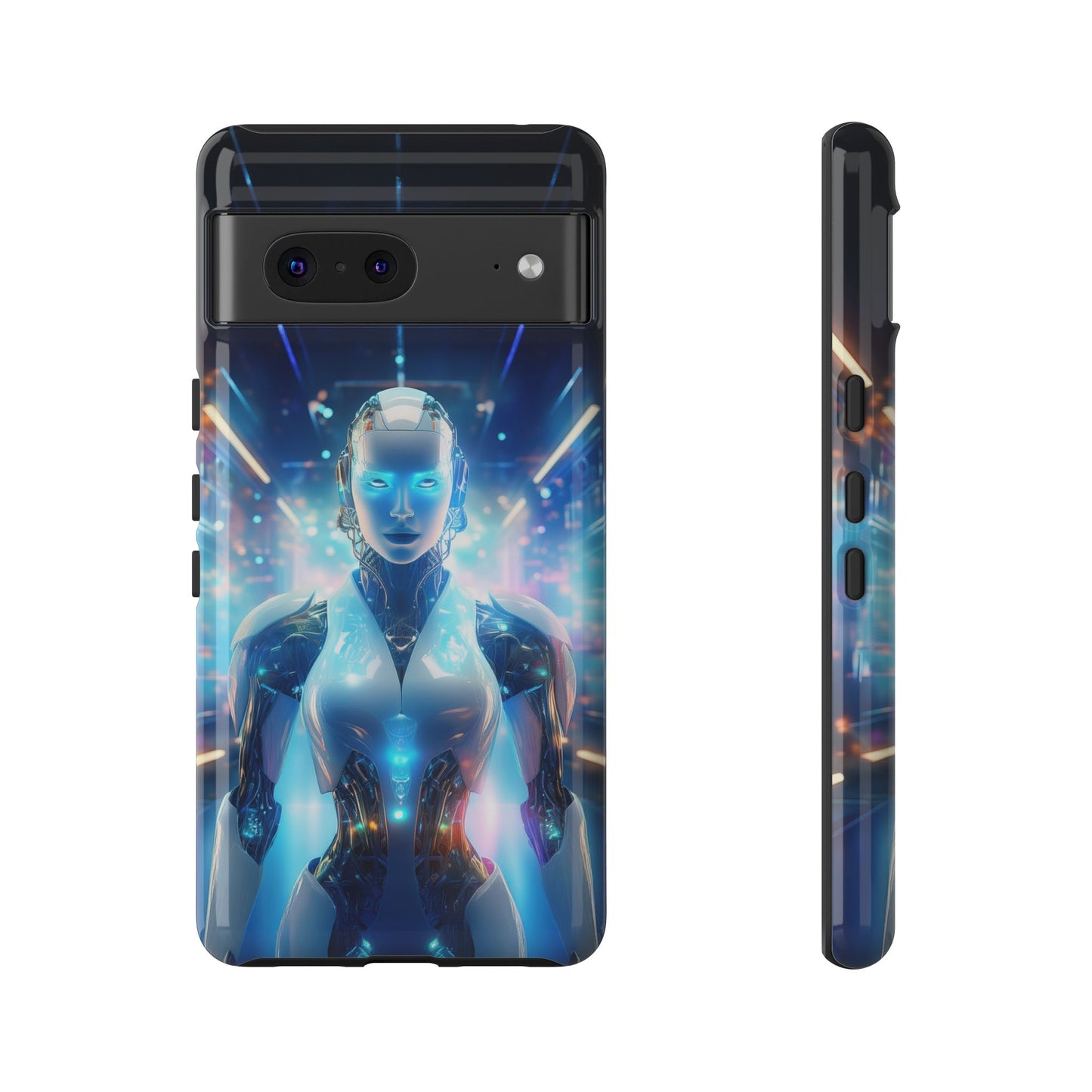 Futuristic Human Android Hybrid Cell Phone Case 012