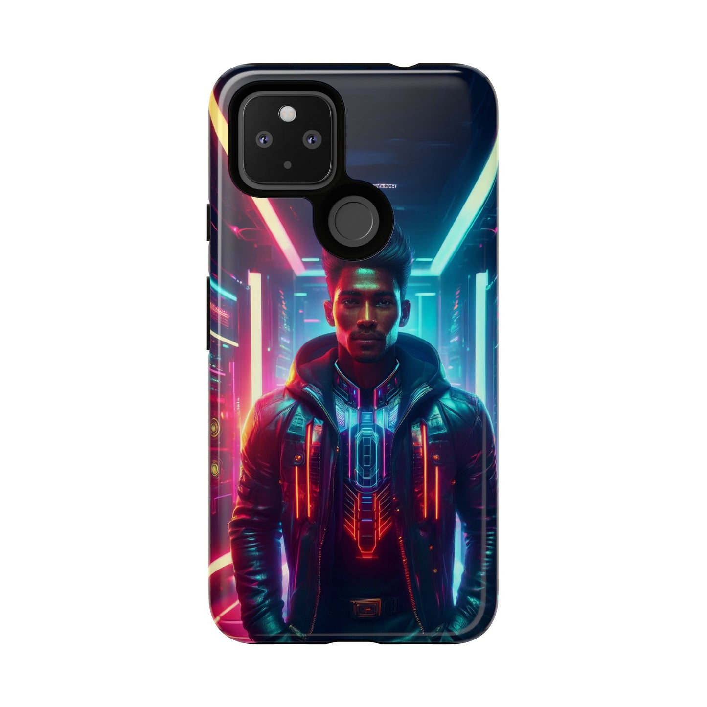 Futuristic Cyberpunk Male Cell Phone Case 001